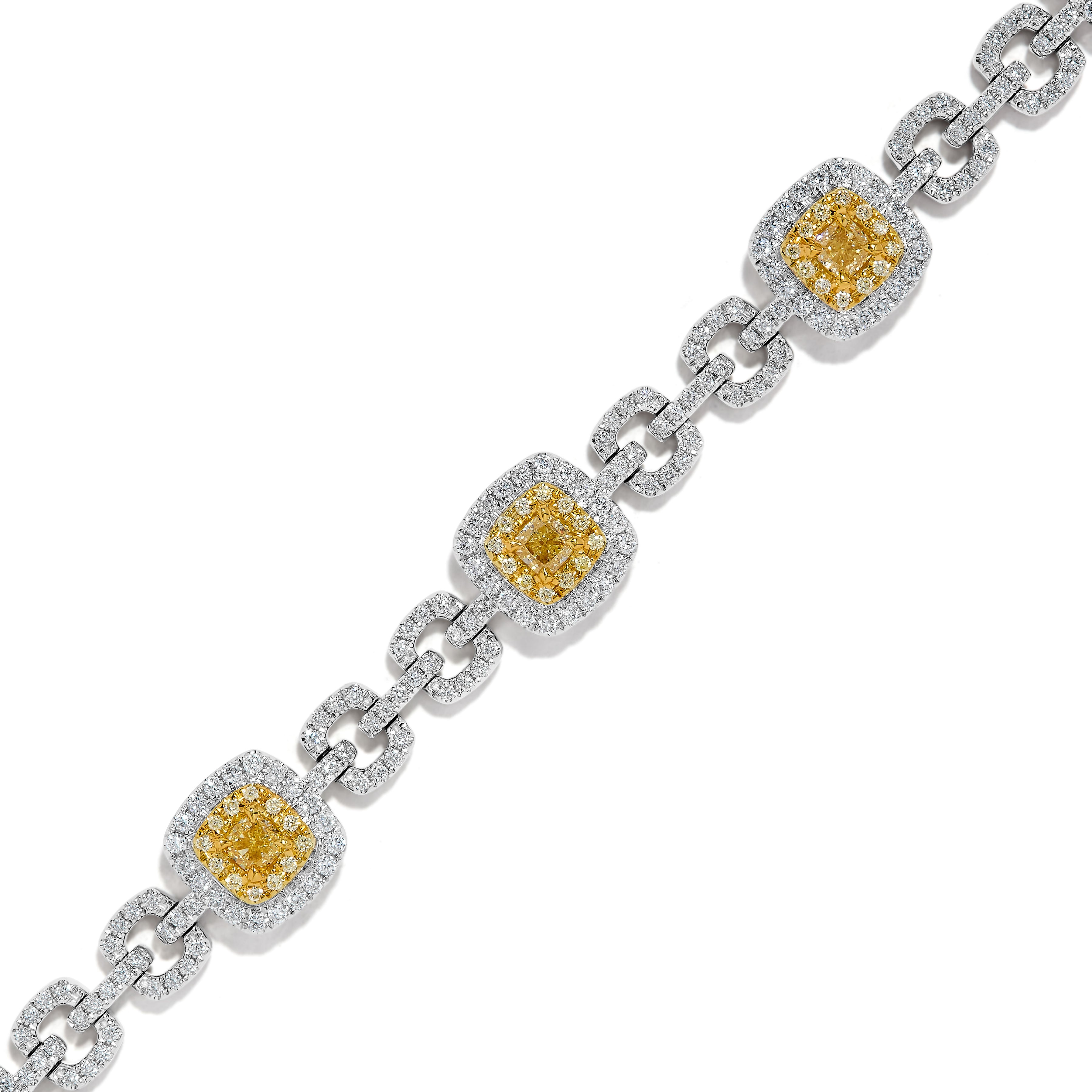 Natural Yellow Cushion Diamond Bracelet product image 2