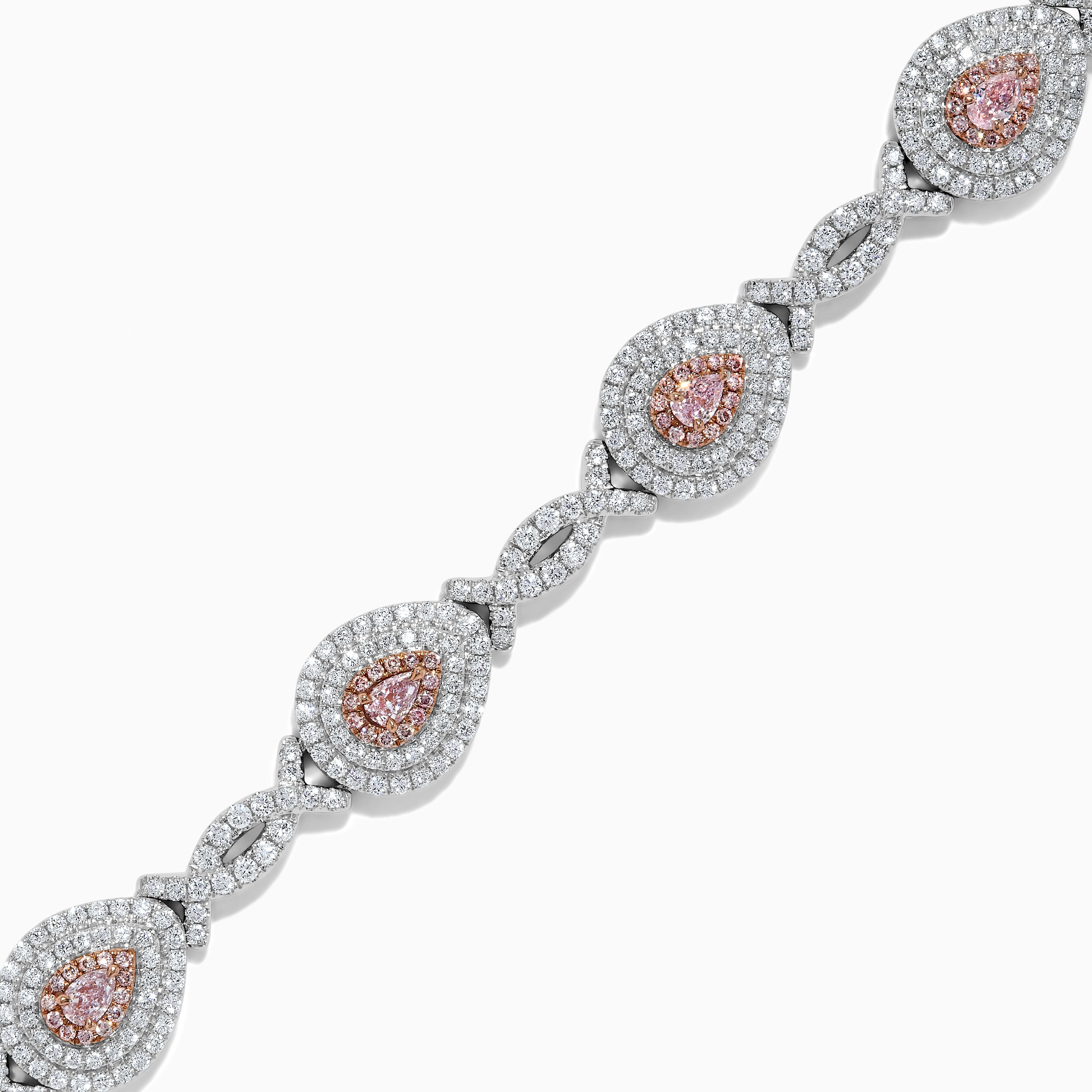 GIA Pink Pear Diamond Bracelet JBP054GH