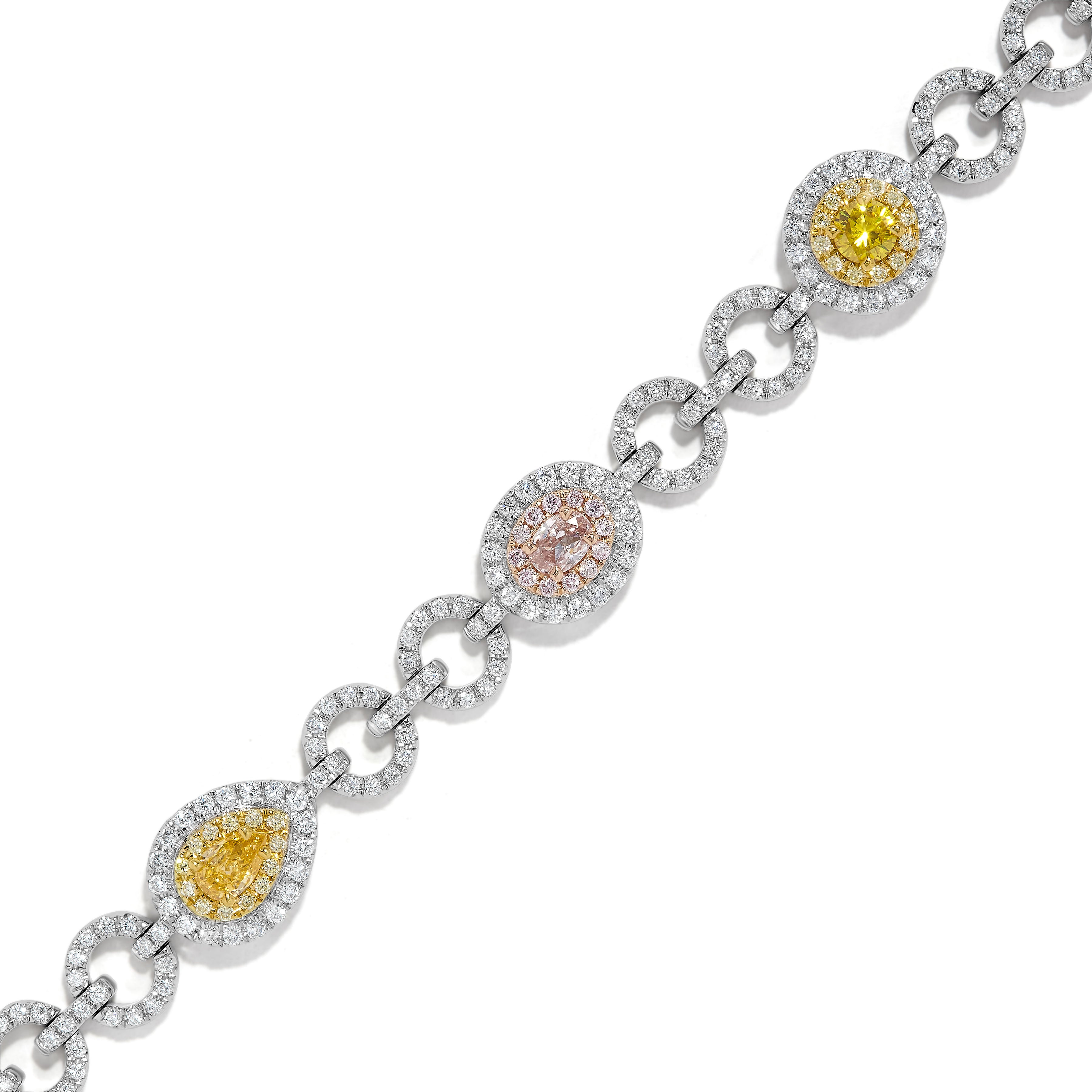 GIA Multi-Colored Diamond Bracelet JBP078GH