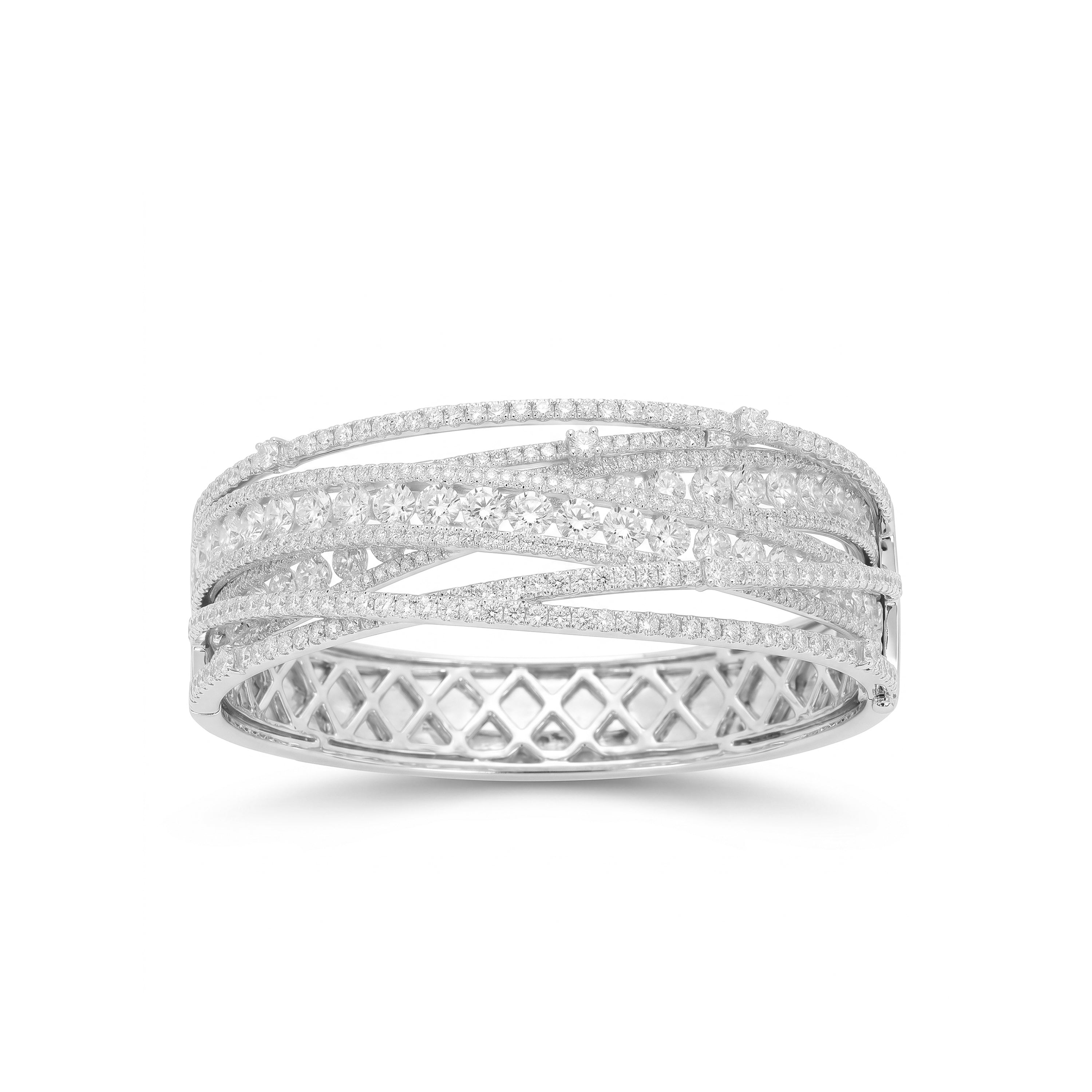 Natural Diamond Crossover Bangle