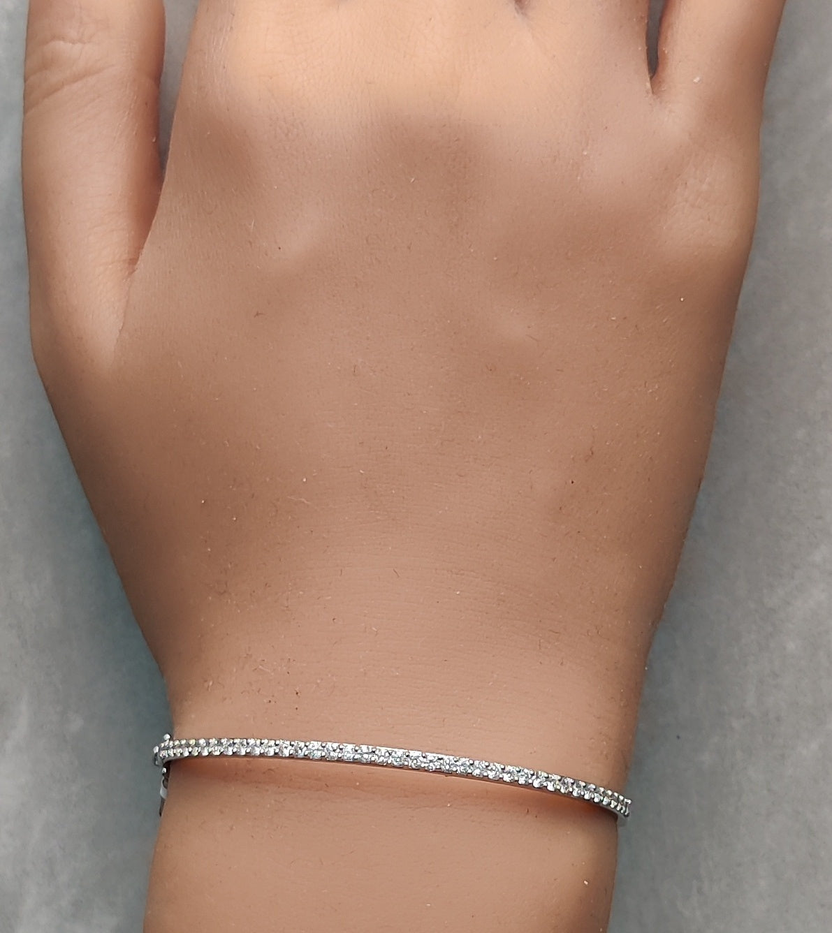Natural White Round Diamond Bracelet