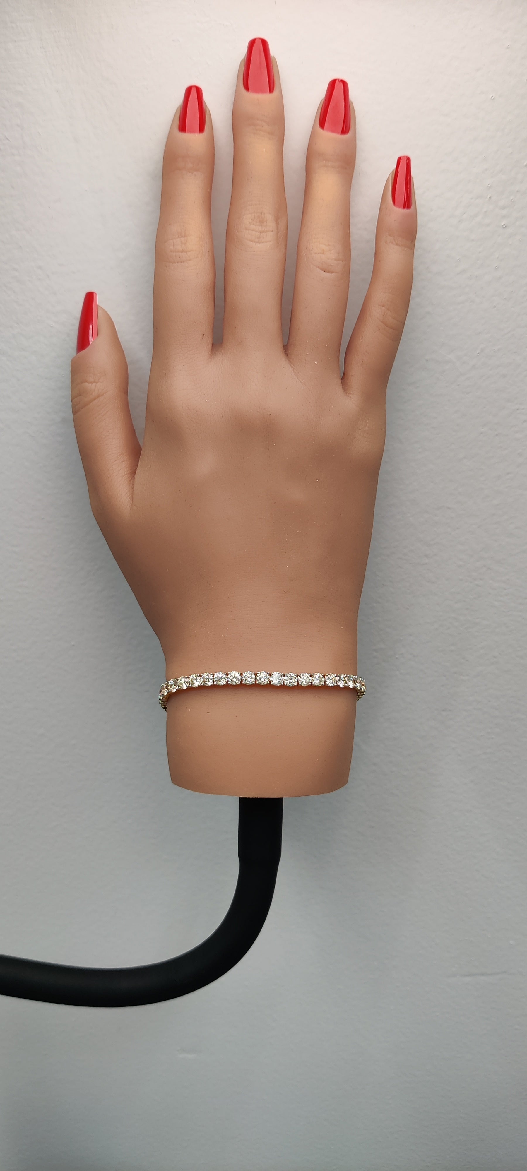 Natural White Round Diamond Bracelet
