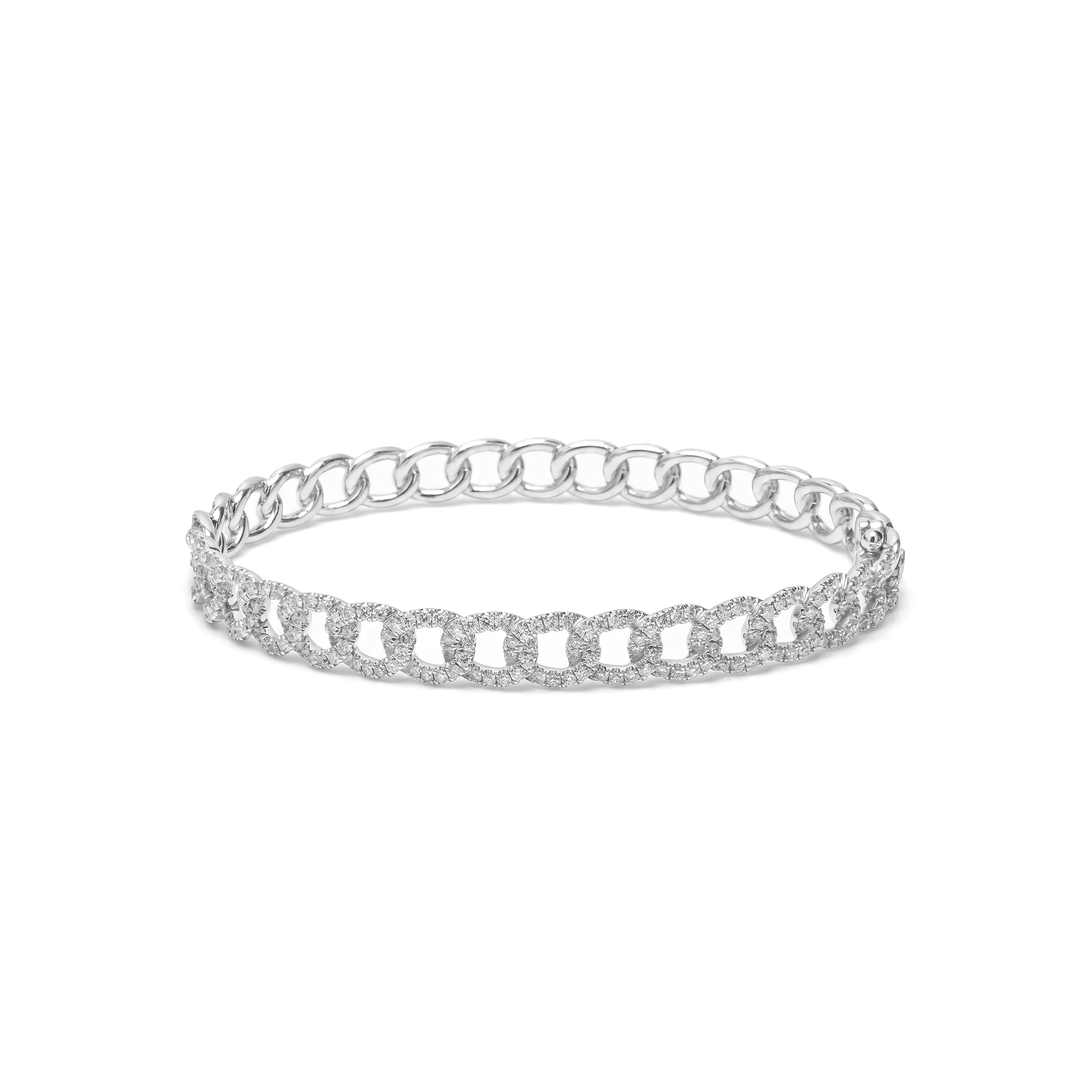 Natural Pavé Diamond Links Bracelet