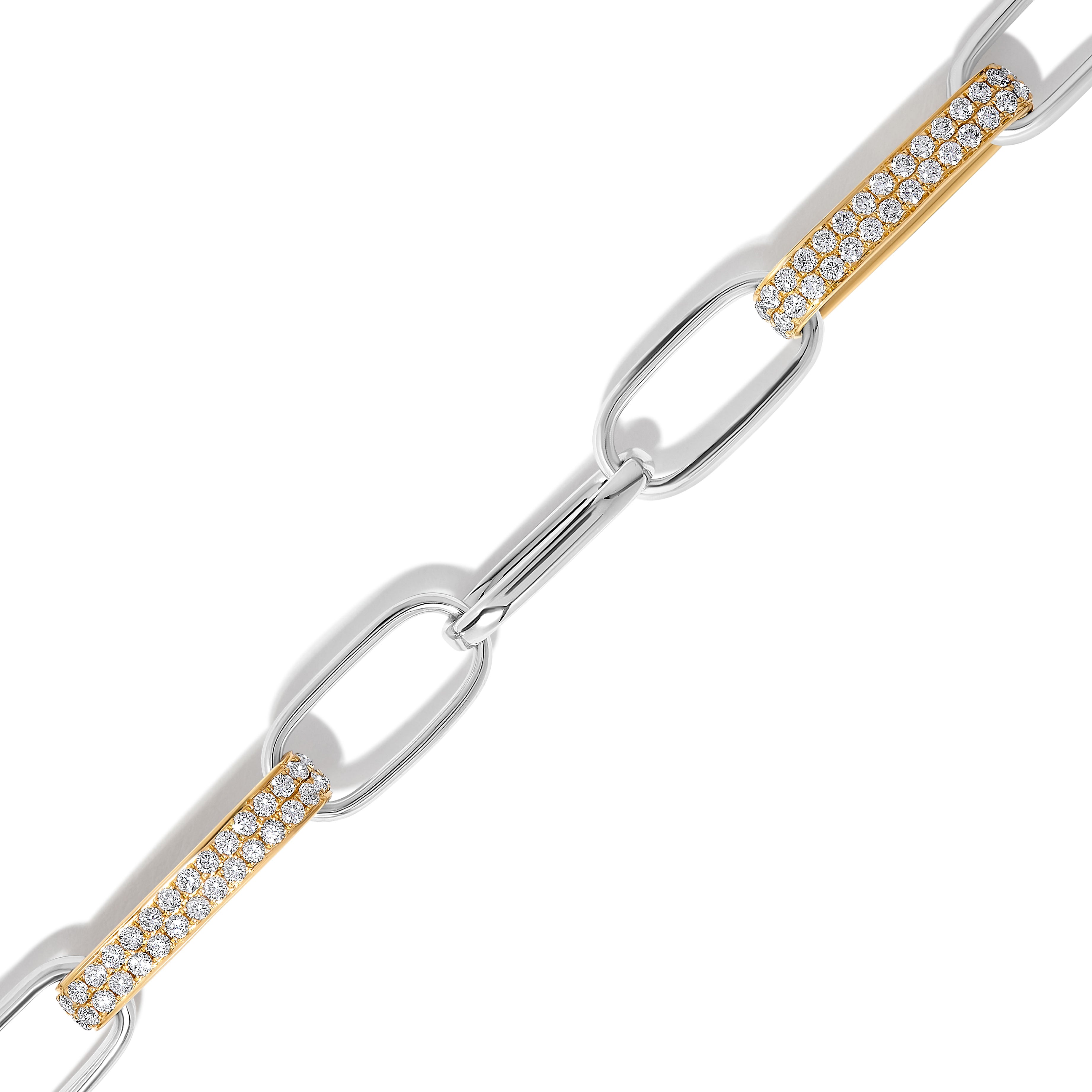 White Round Cut Diamond Bracelet JBWM011X