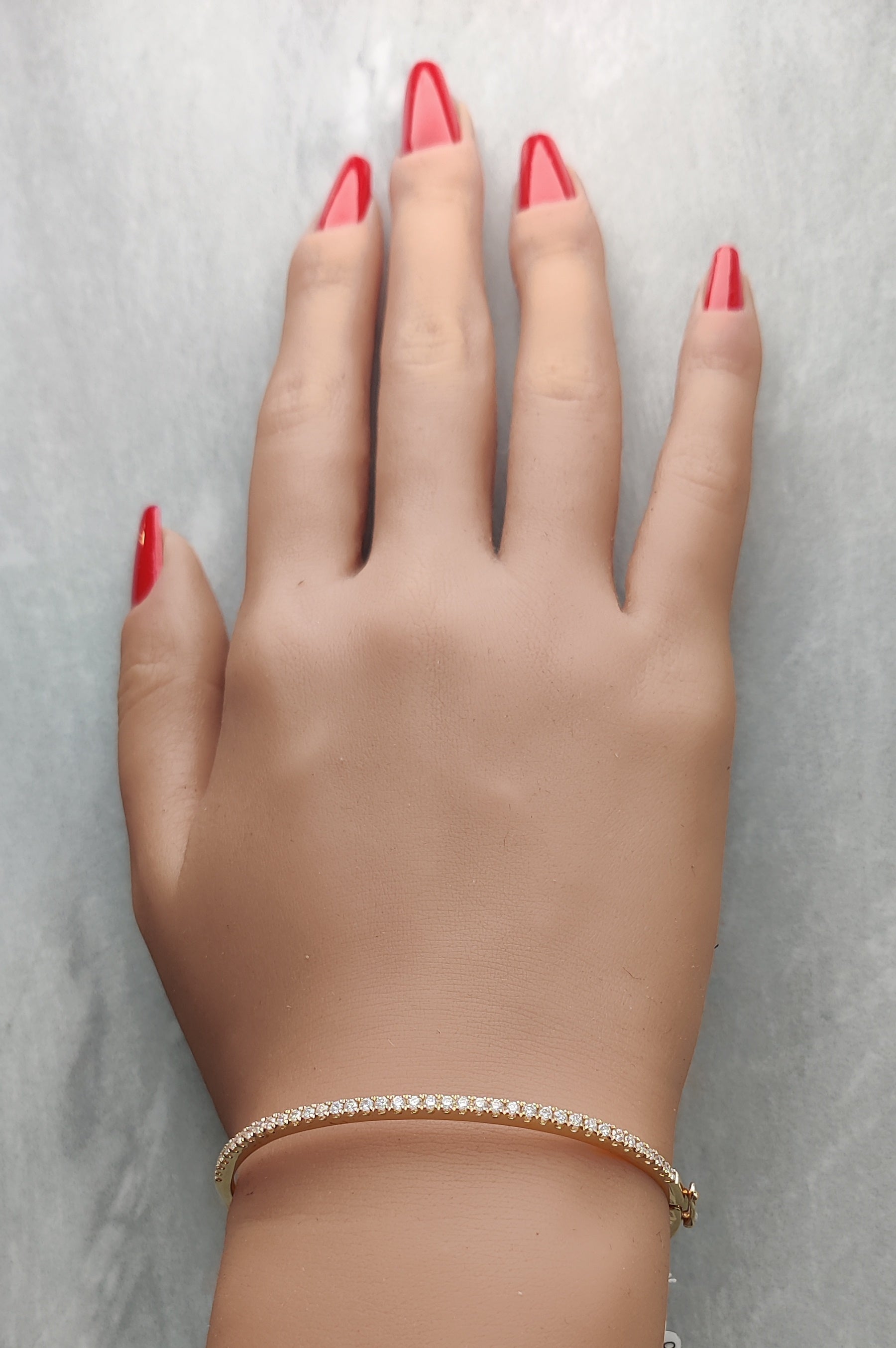 Natural White Round Diamond Bracelet