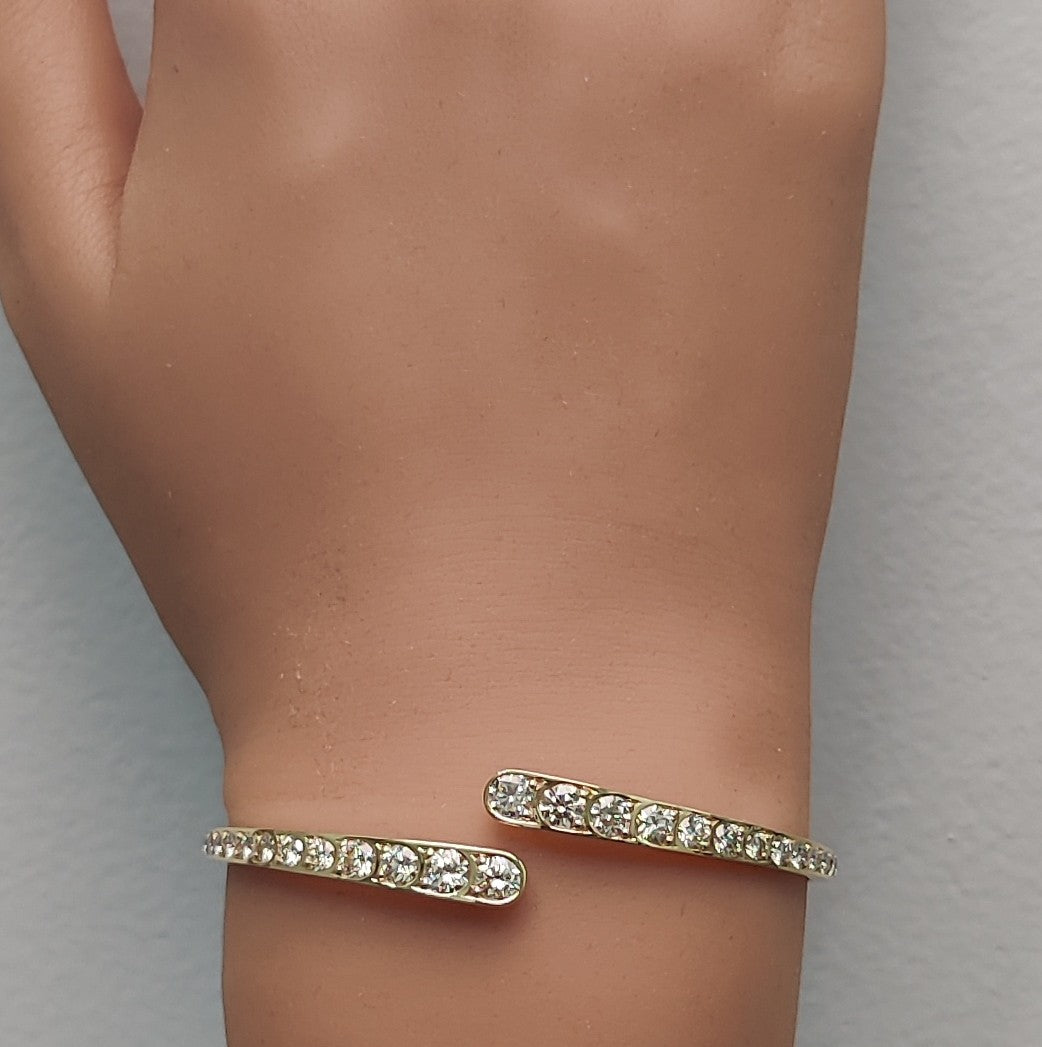 Natural White Round Diamond Bracelet