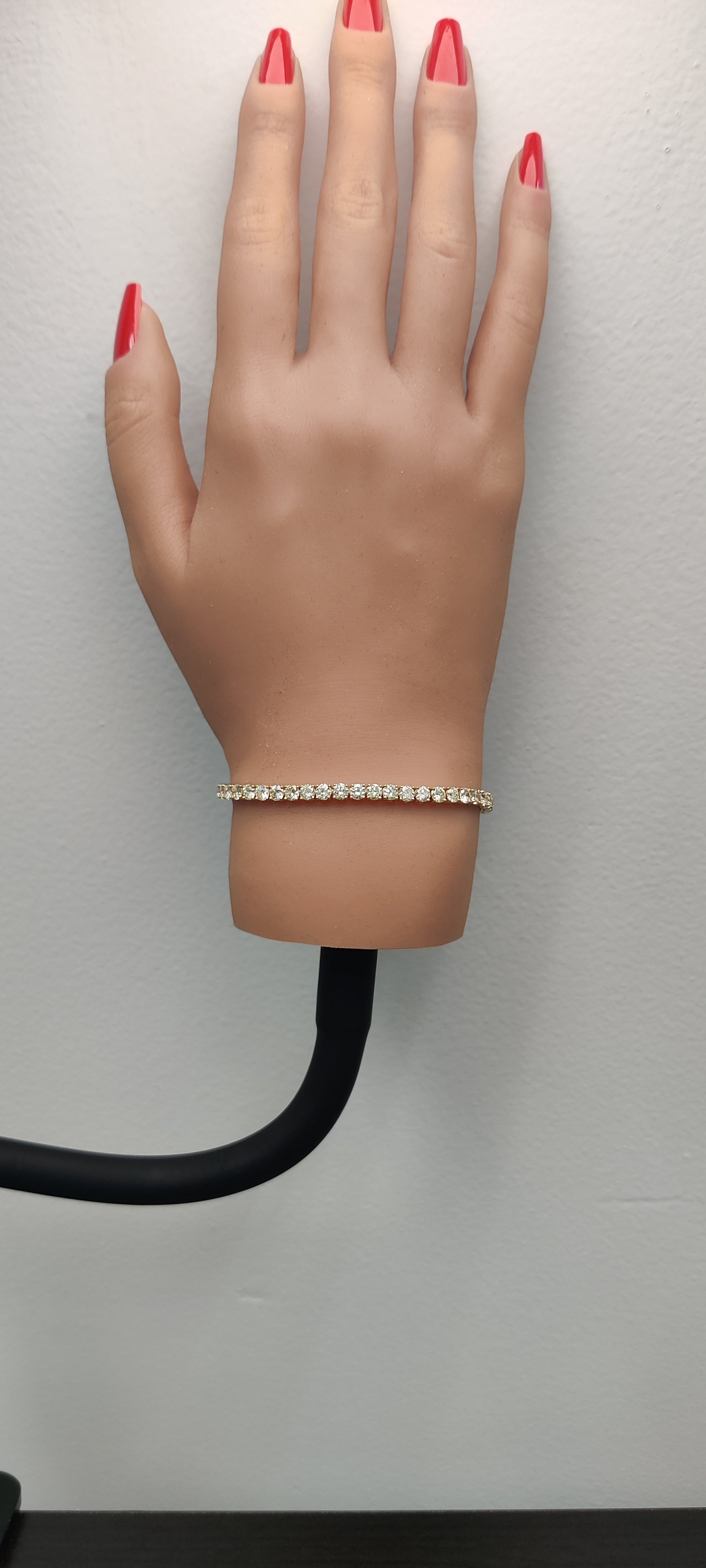 Natural White Round Diamond Bracelet