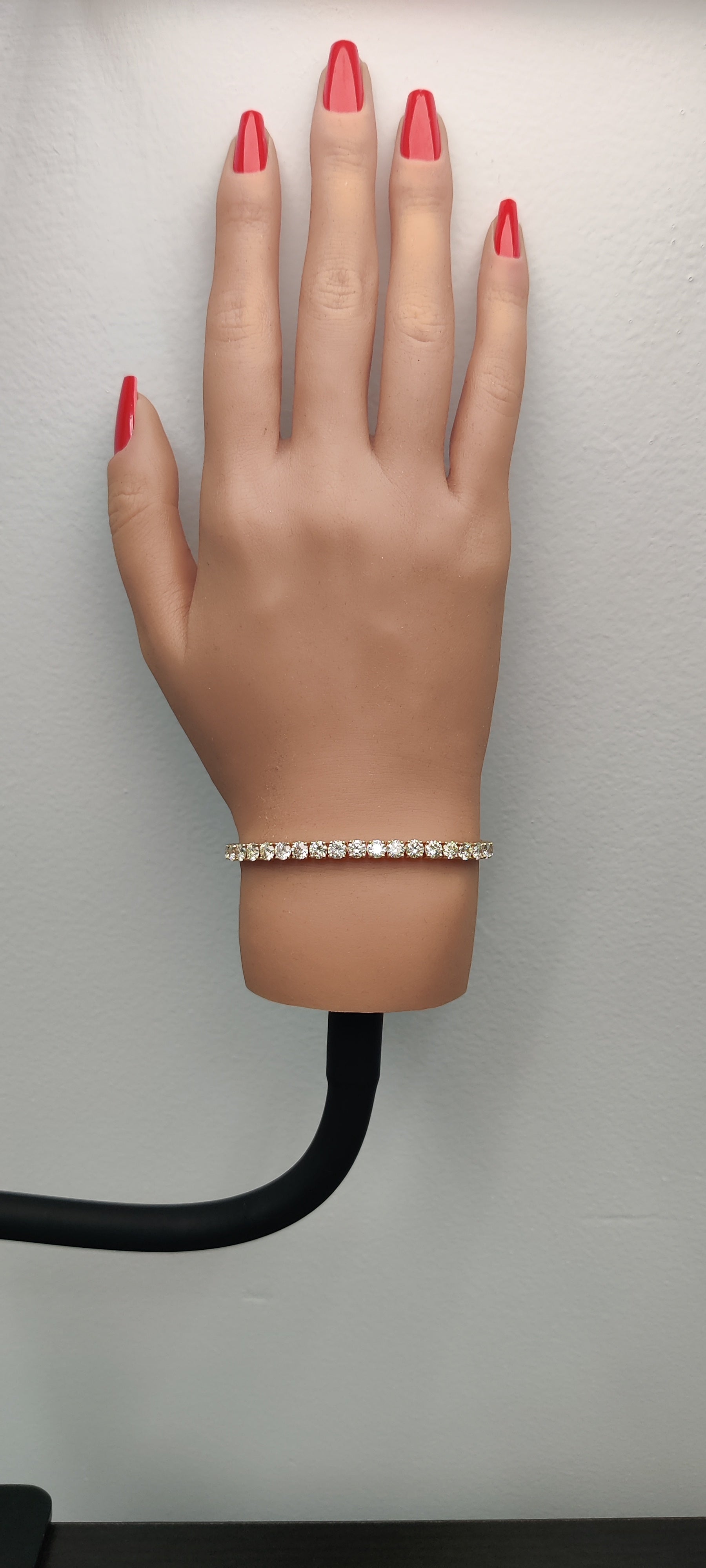 Natural White Round Diamond Bracelet