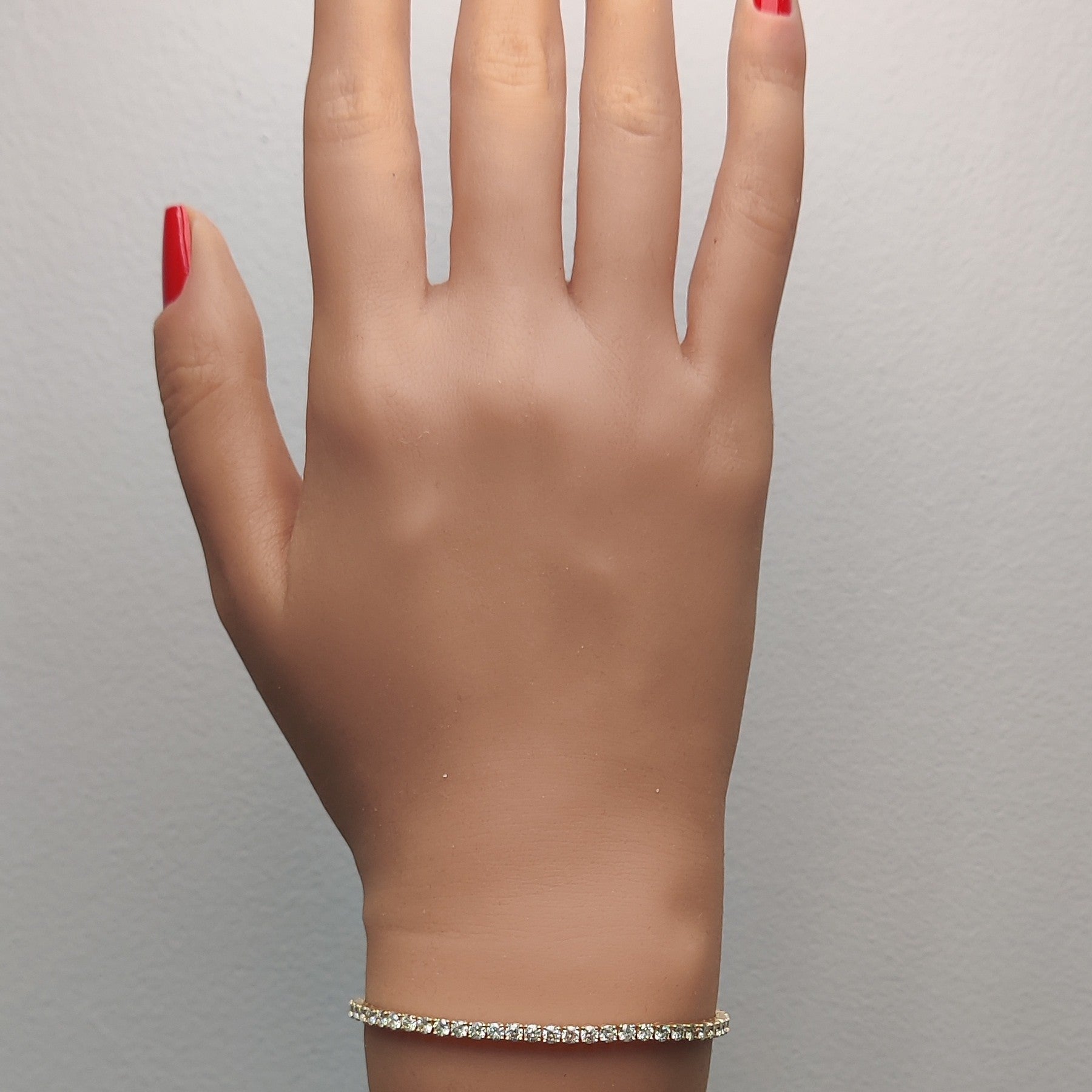 Natural White Round Diamond Bracelet