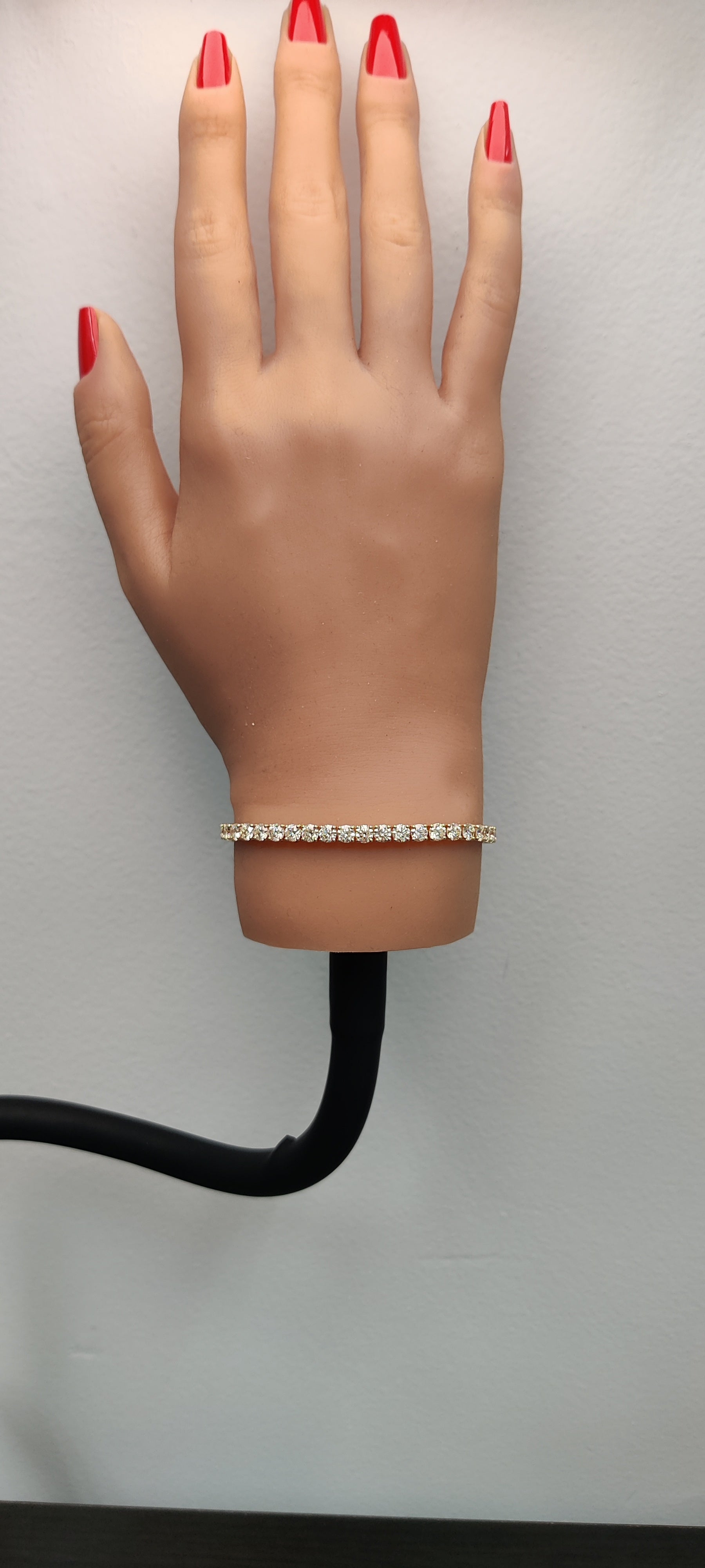 Natural White Round Diamond Bracelet