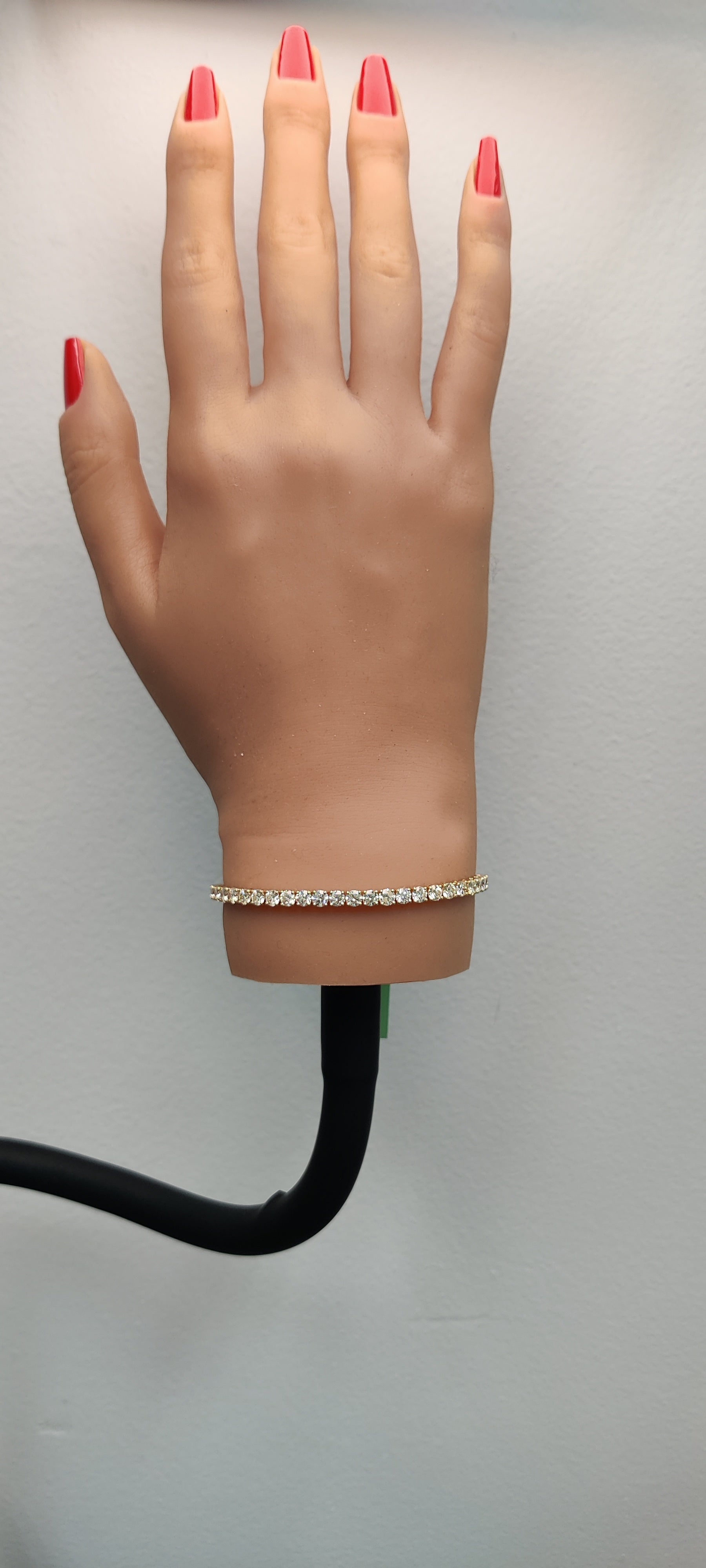 Natural White Round Diamond Bracelet