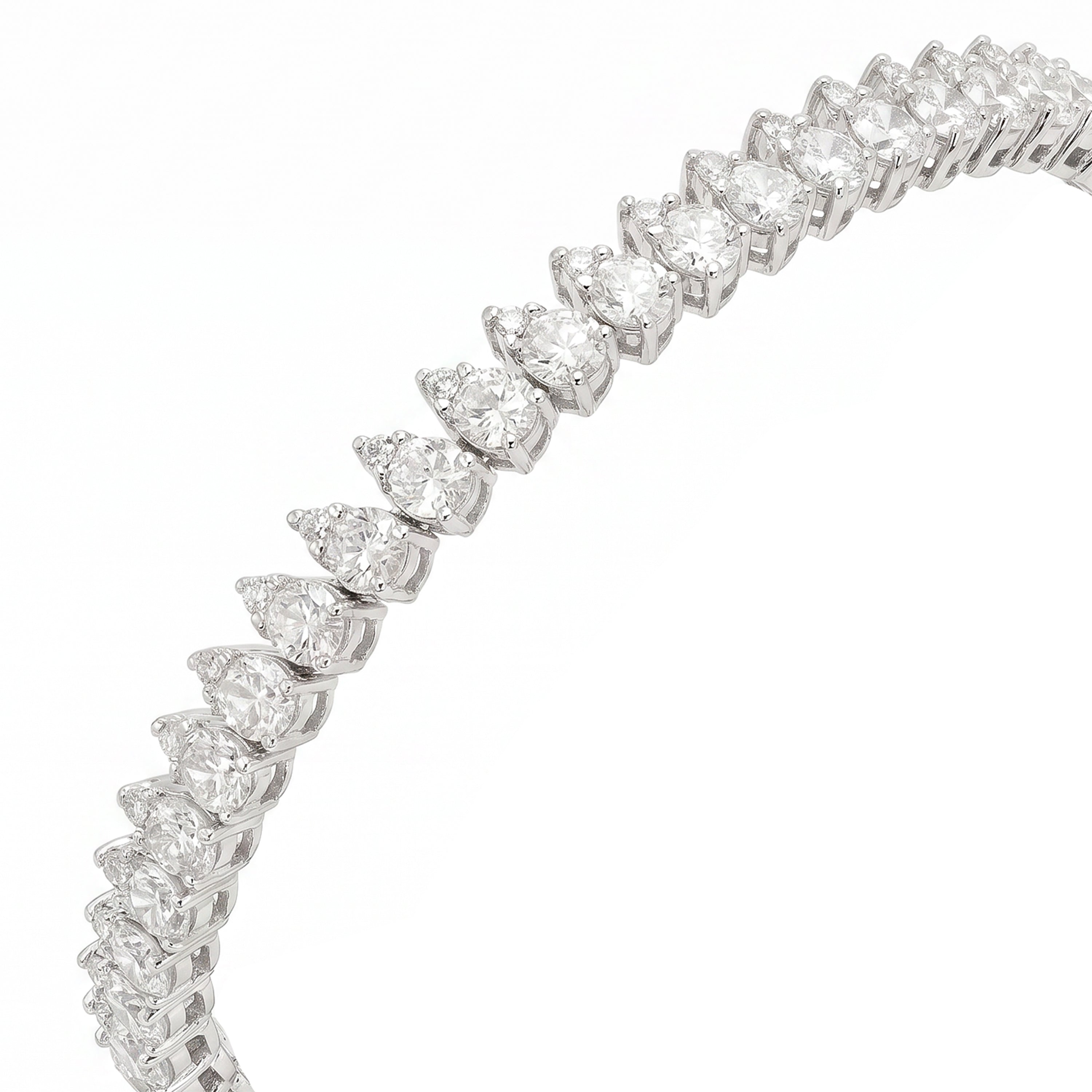 Natural Round Diamond Tennis Bracelet