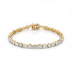 Natural White Baguette Diamond Bracelet