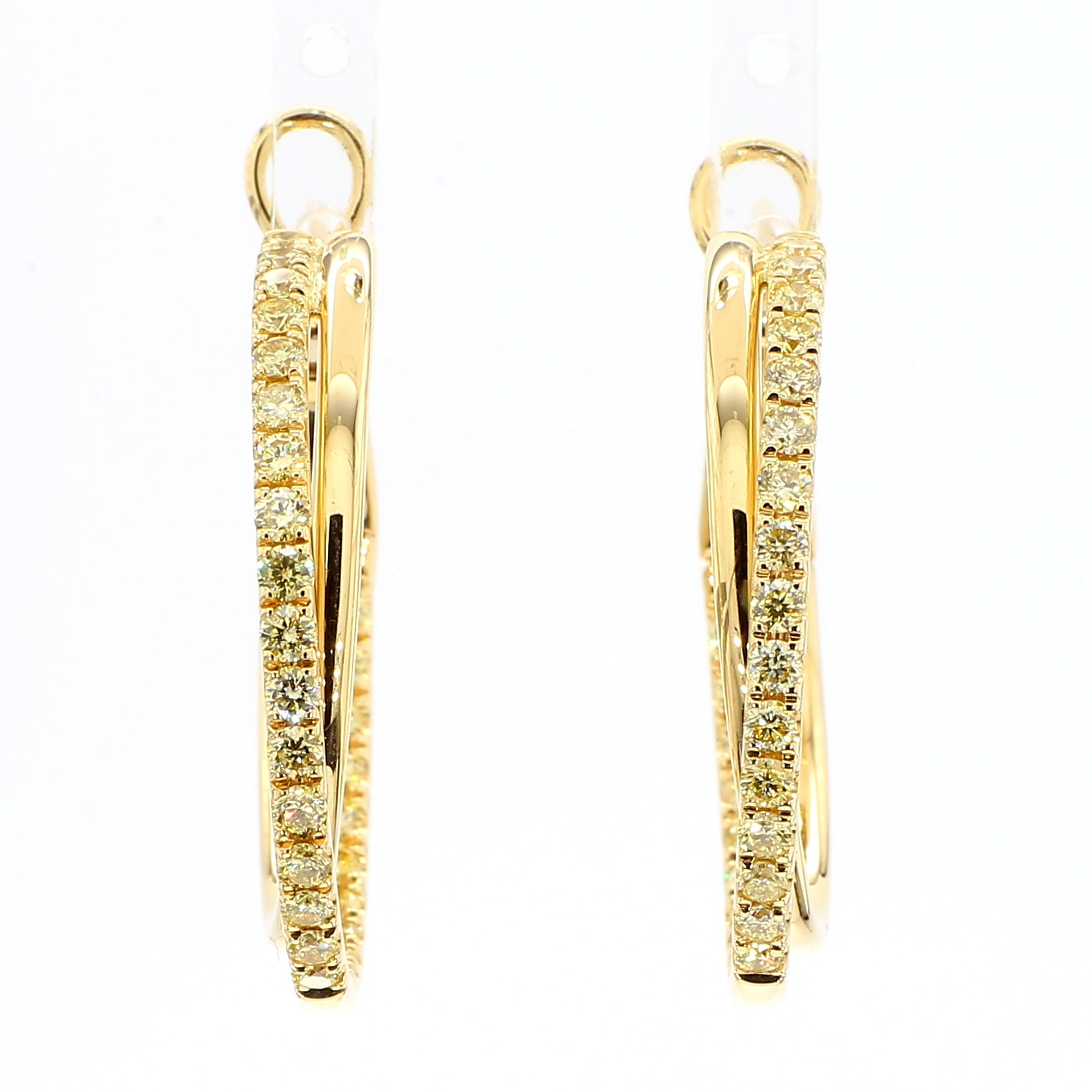 Yellow Round Diamond Earring JE0243GP