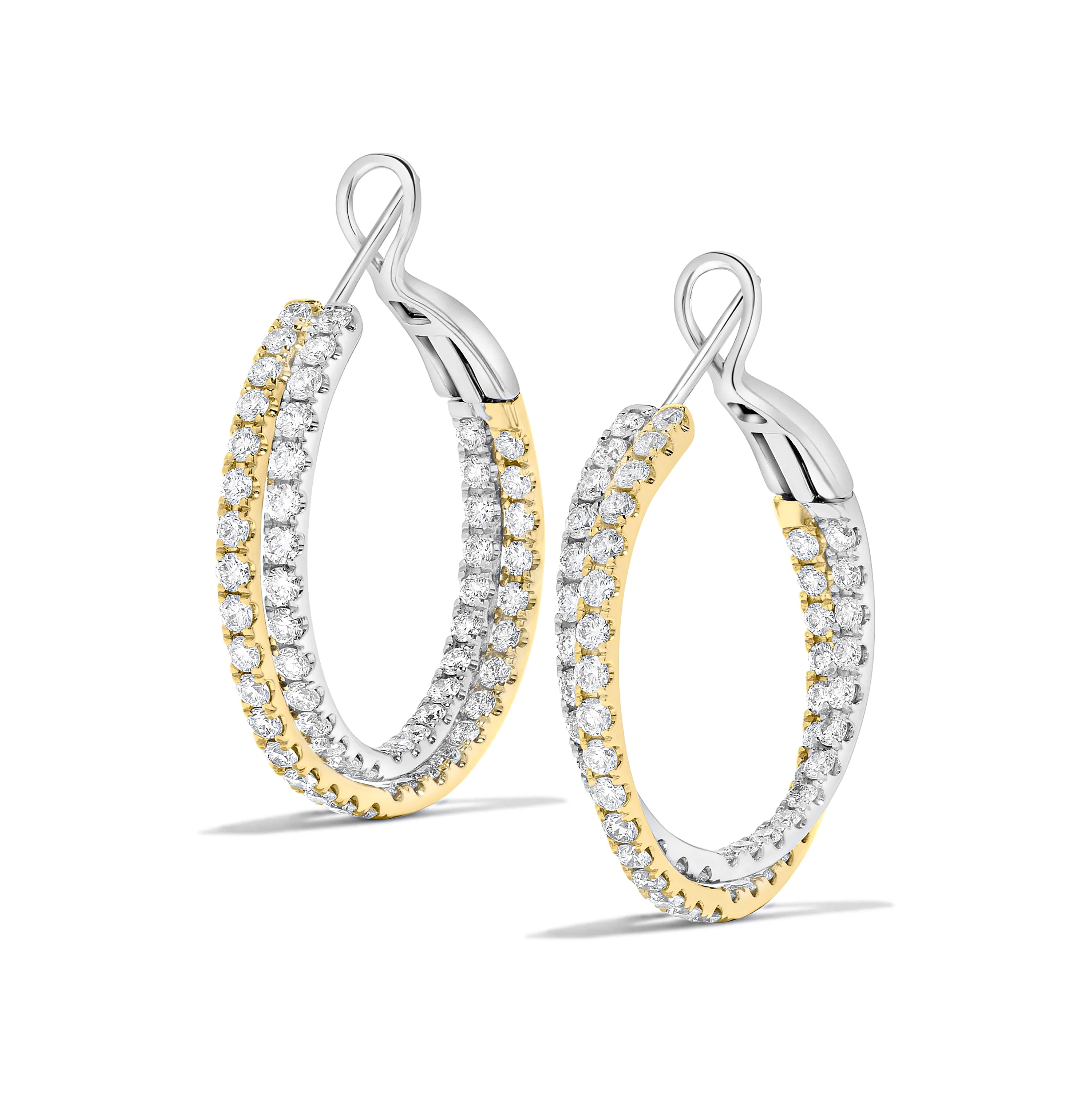 Diamond Hoop Earrings
