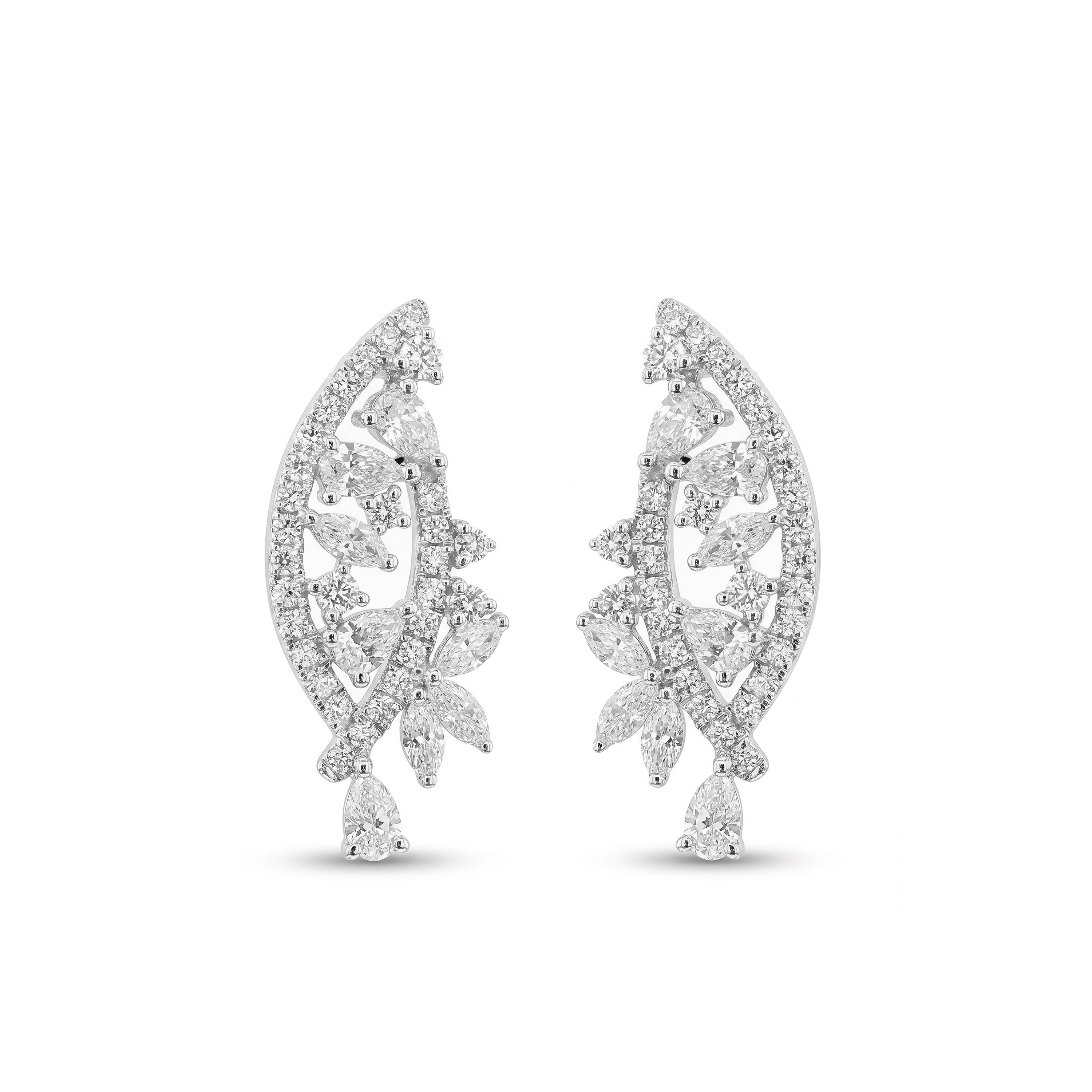 Natural Multi-shape Diamond Earrings