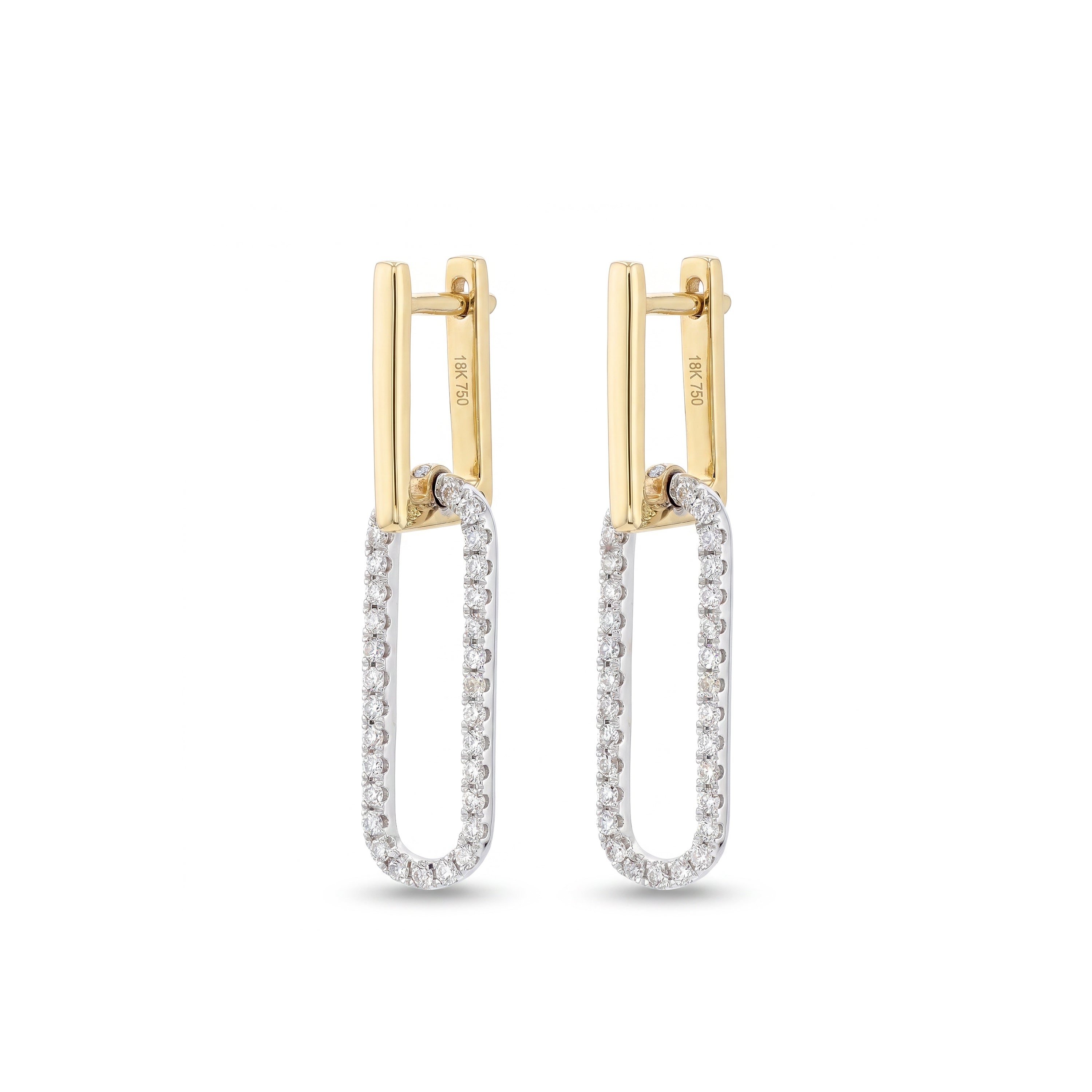 Natural Diamond Loop Earrings