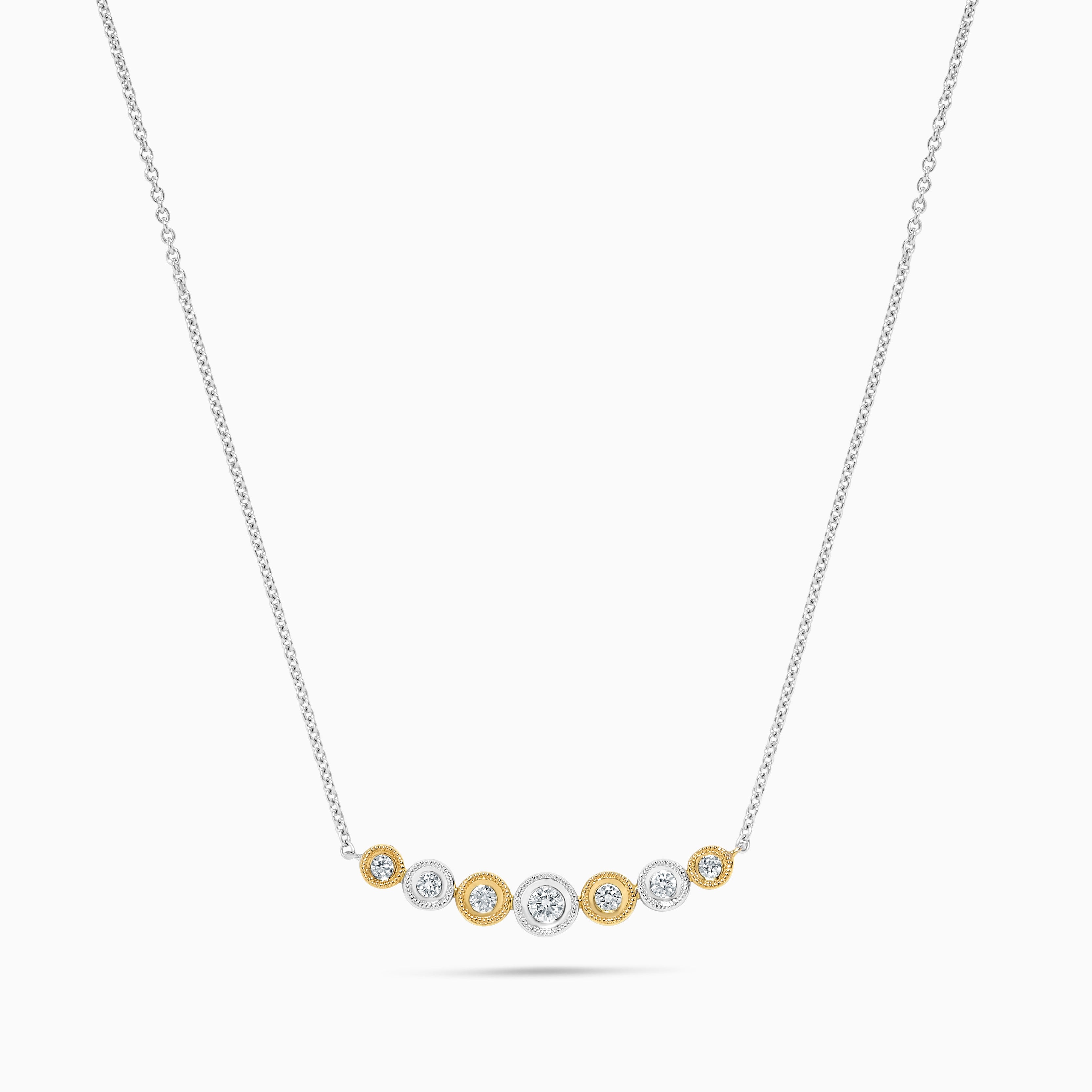 Yellow and White Diamond Necklace JN0023GP