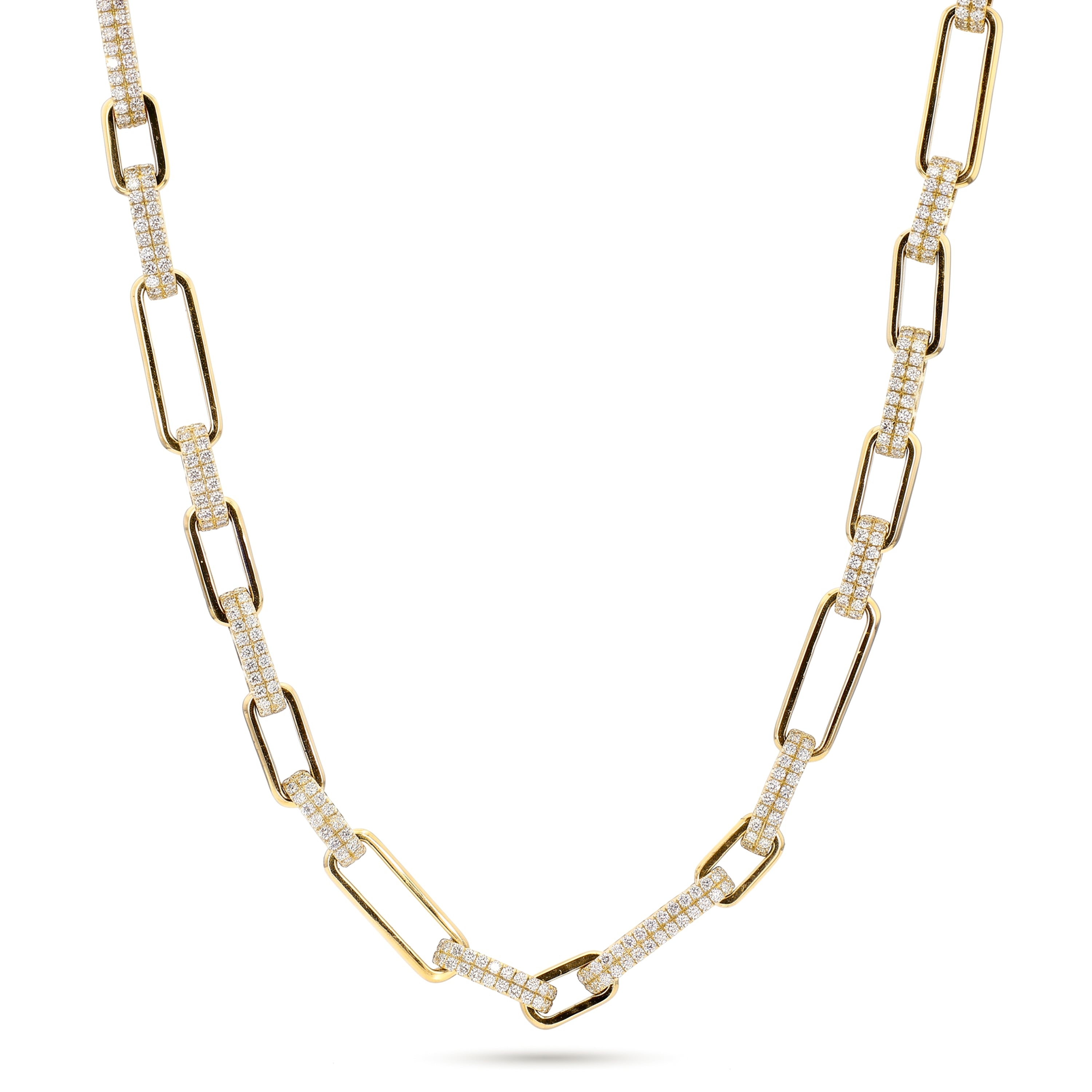 Natural Diamond Pavé Chain Necklace