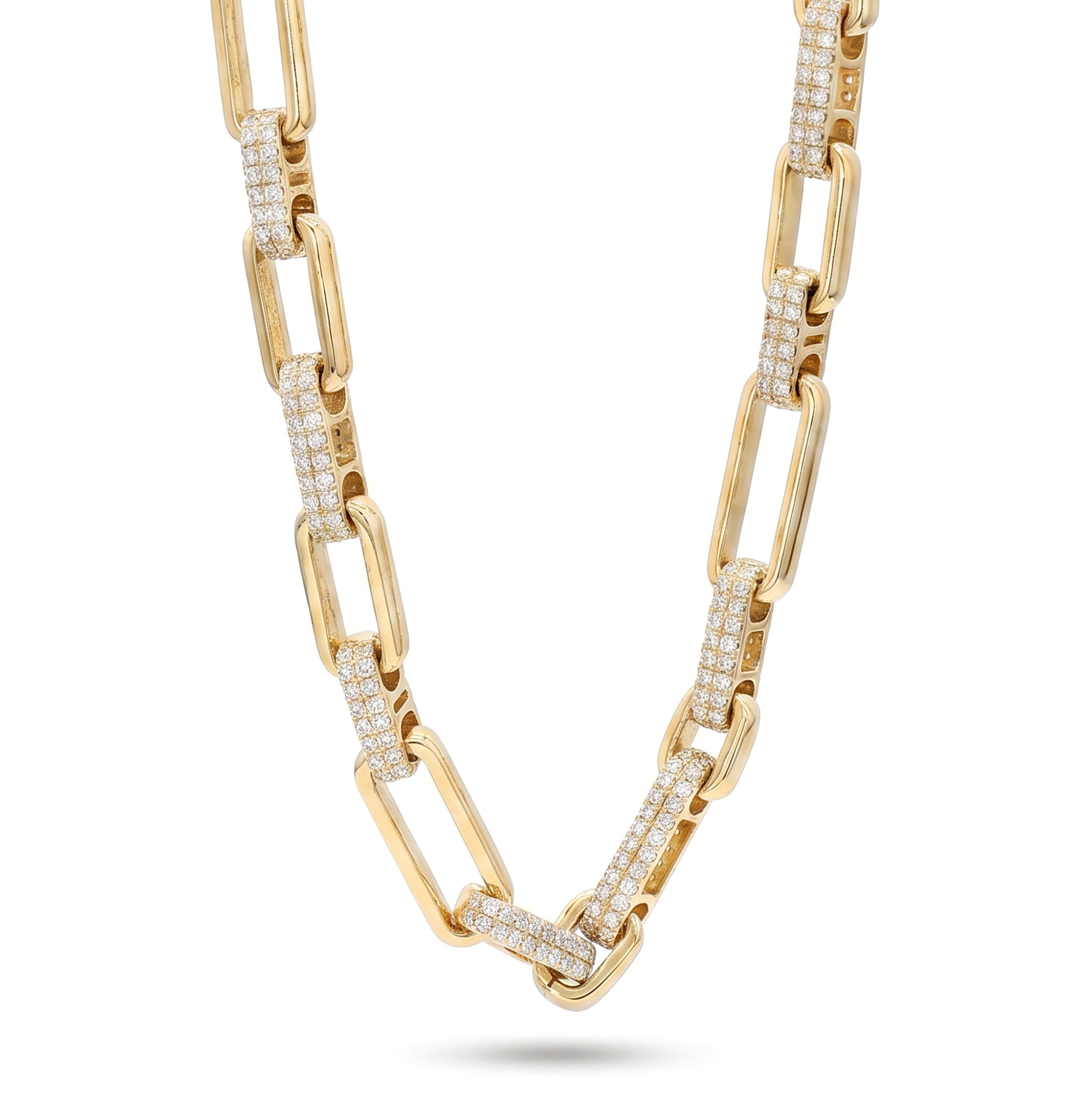 Natural Diamond Pavé Chain Necklace