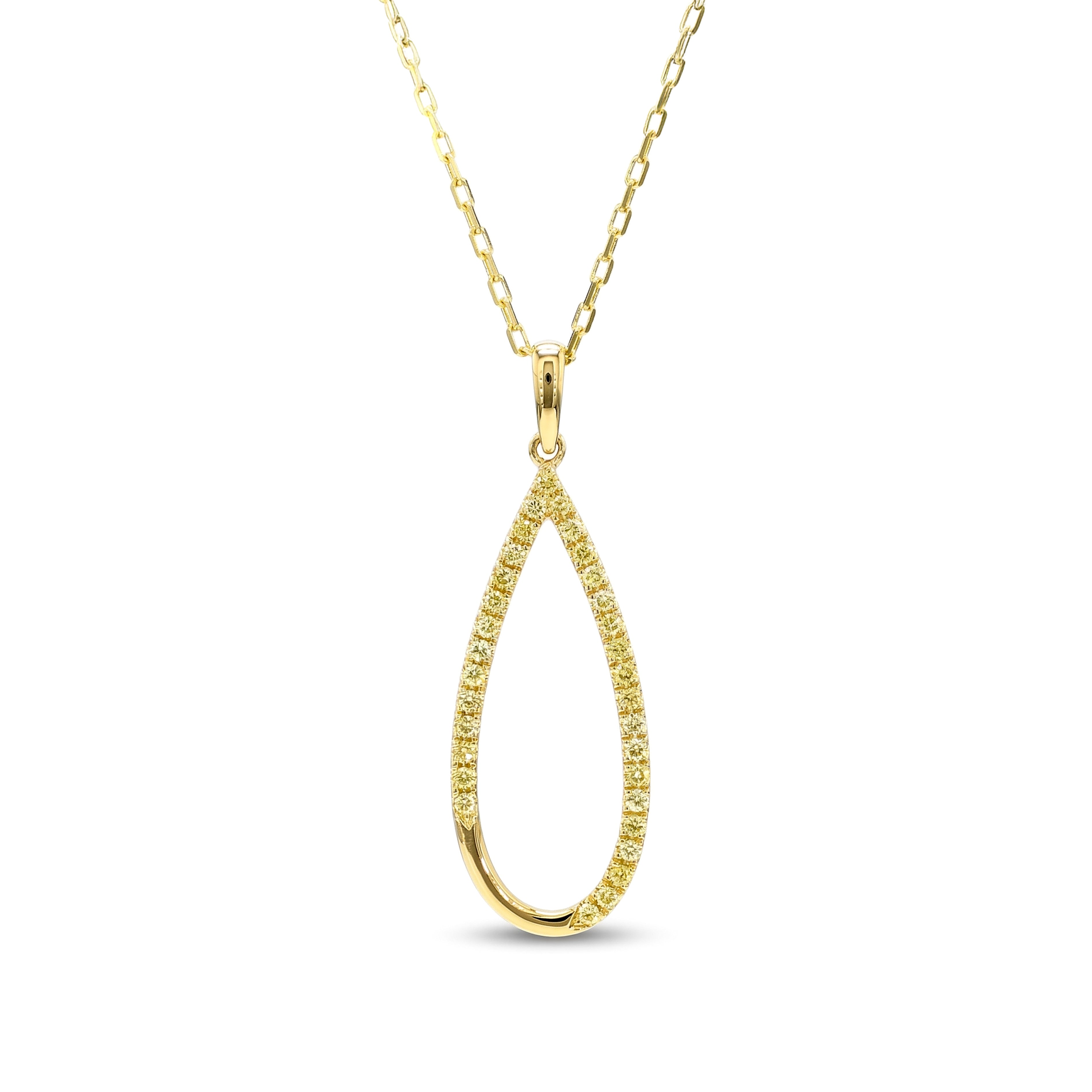 Natural Yellow Diamond Pendant
