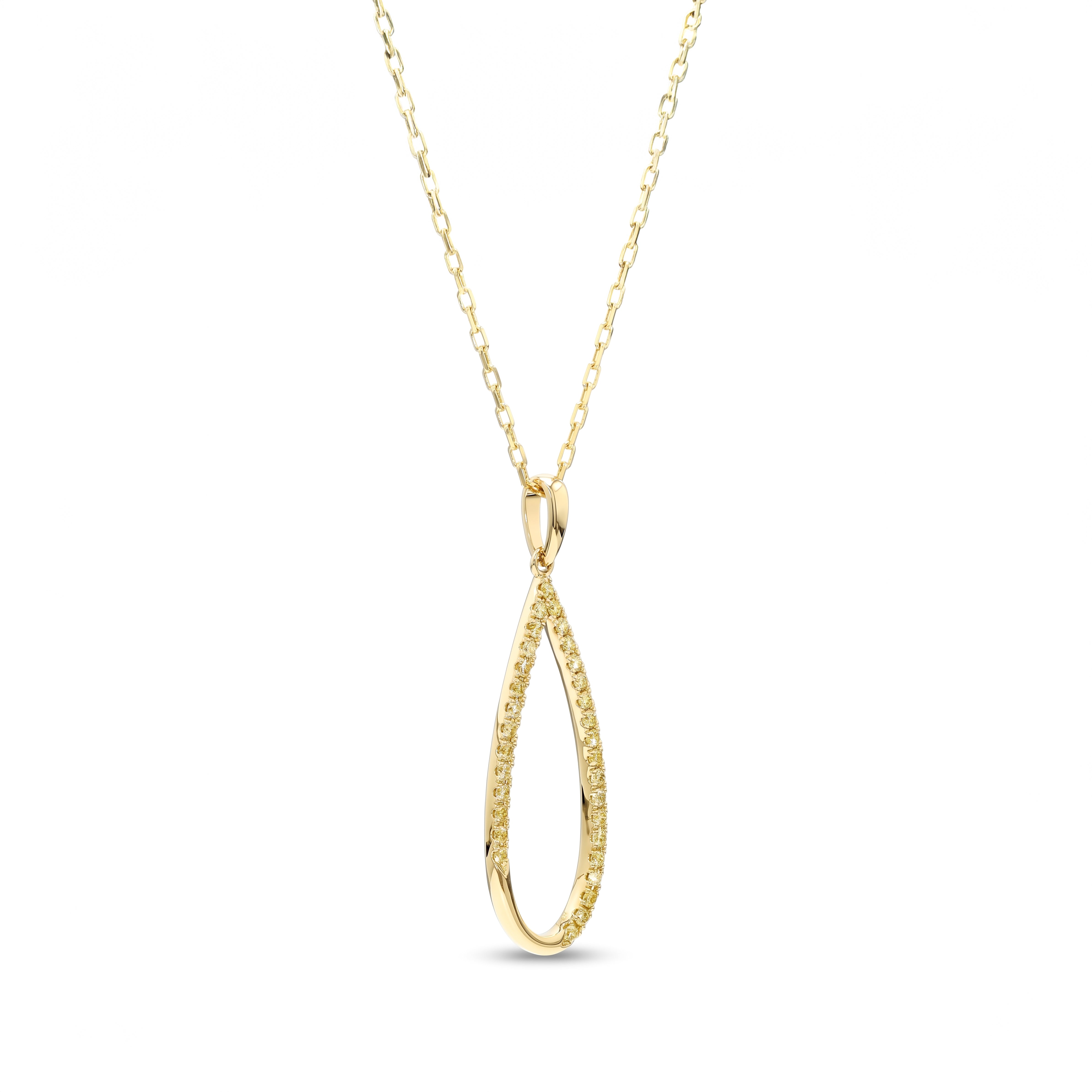 Natural Yellow Diamond Pendant
