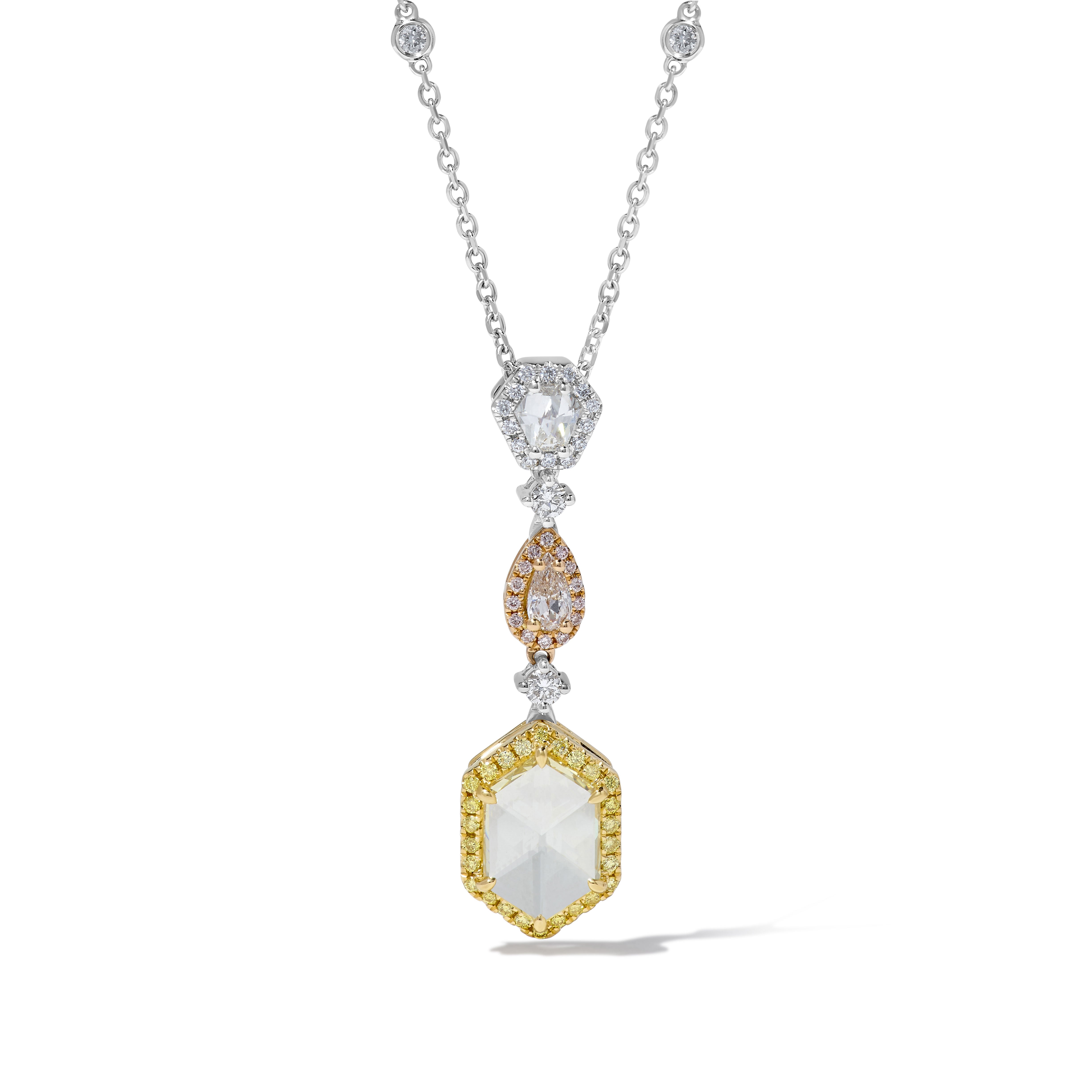 Natural Yellow Diamond Pendant GIA Certified product image 1