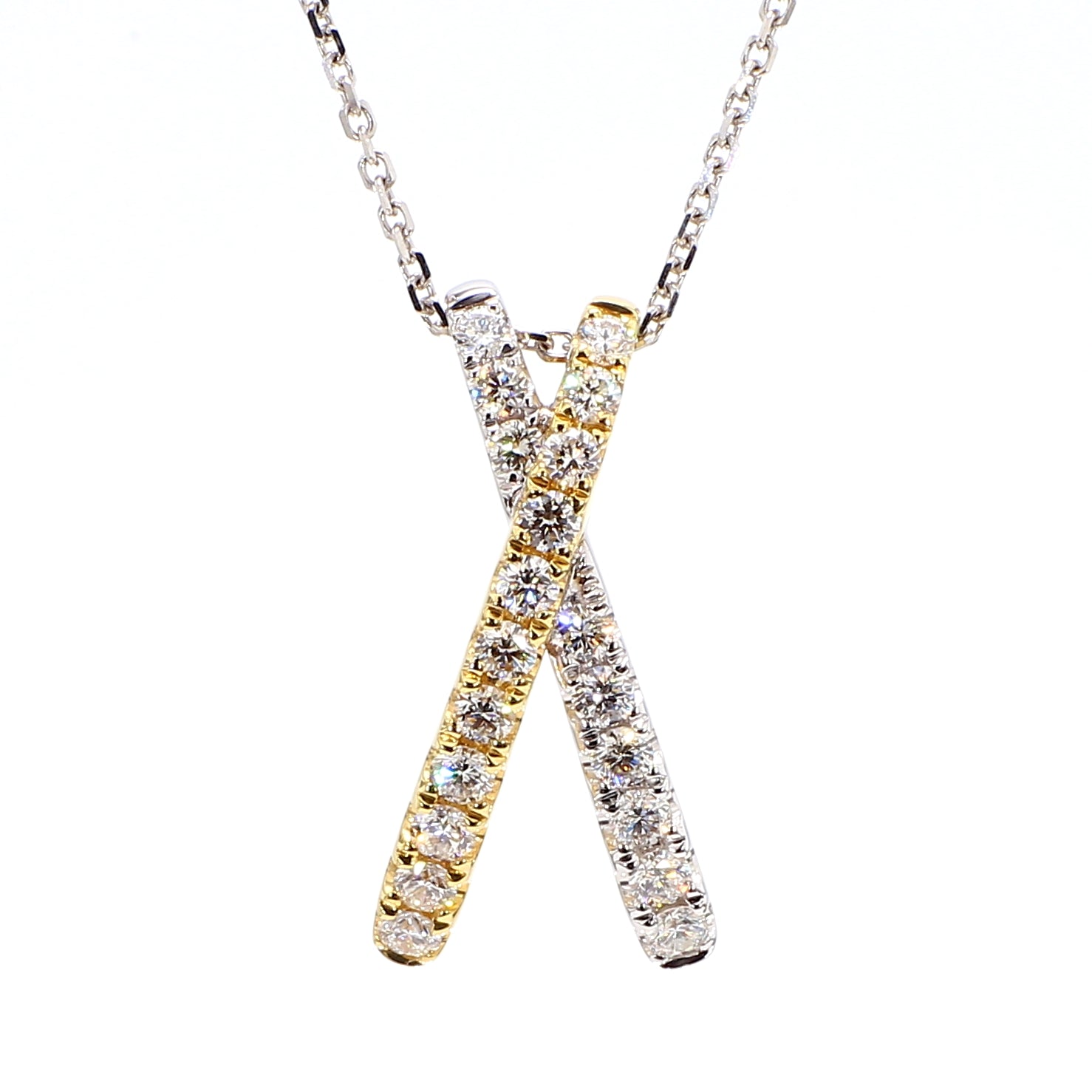 White Round Diamond Pendant JPW021GP