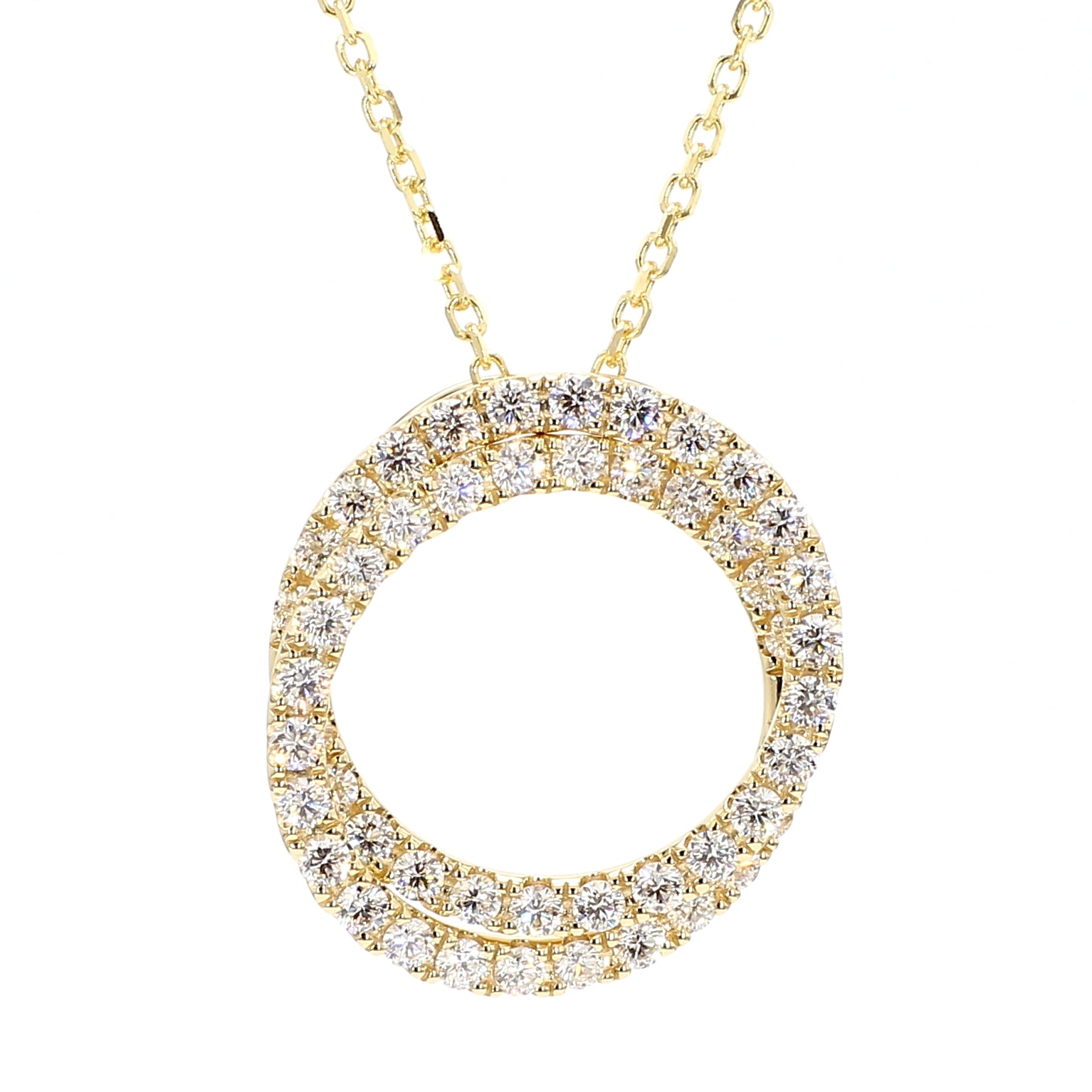 White Round Diamond Pendant JPW028GP