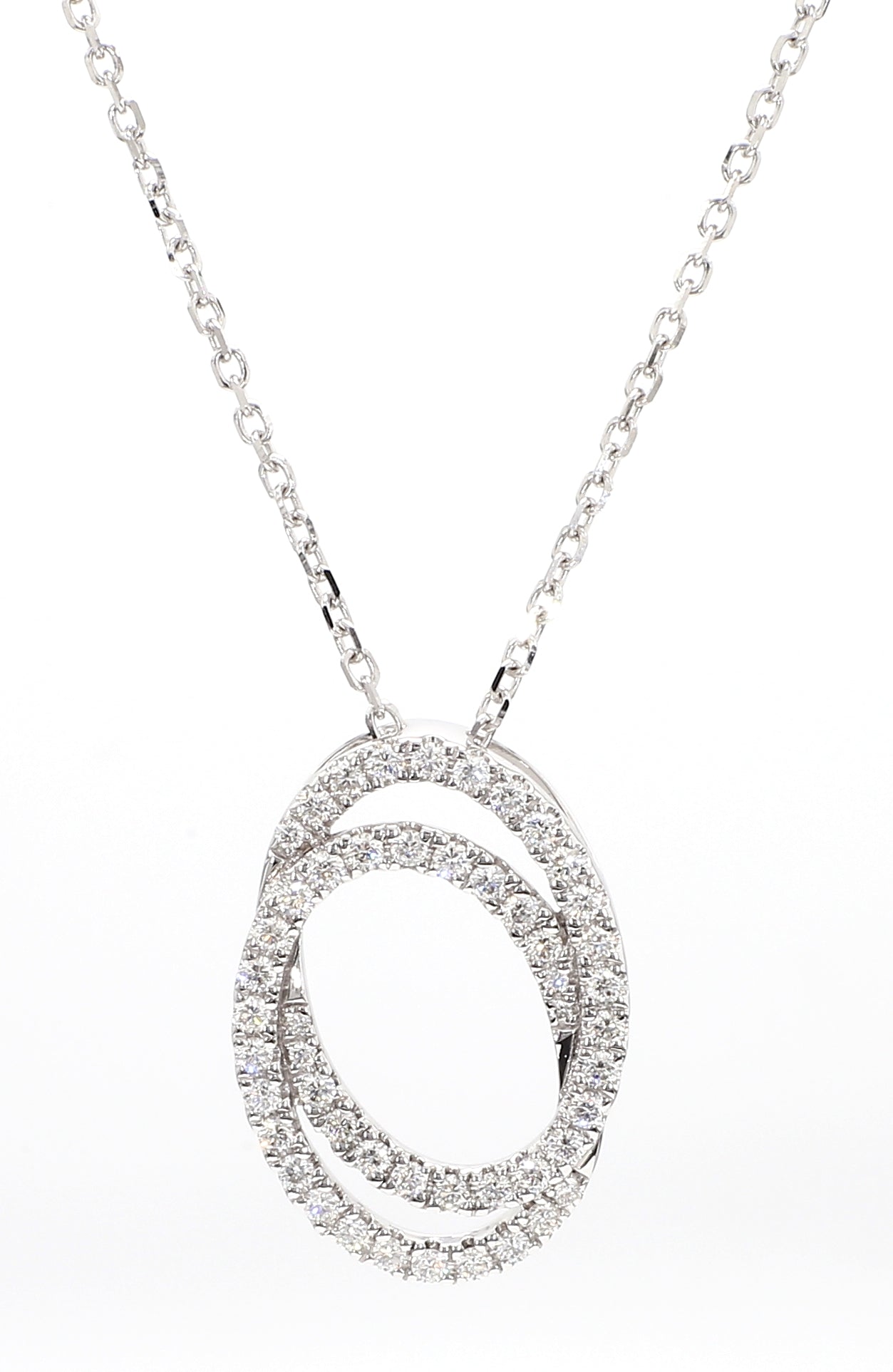 White Round Diamond Pendant JPW039GP