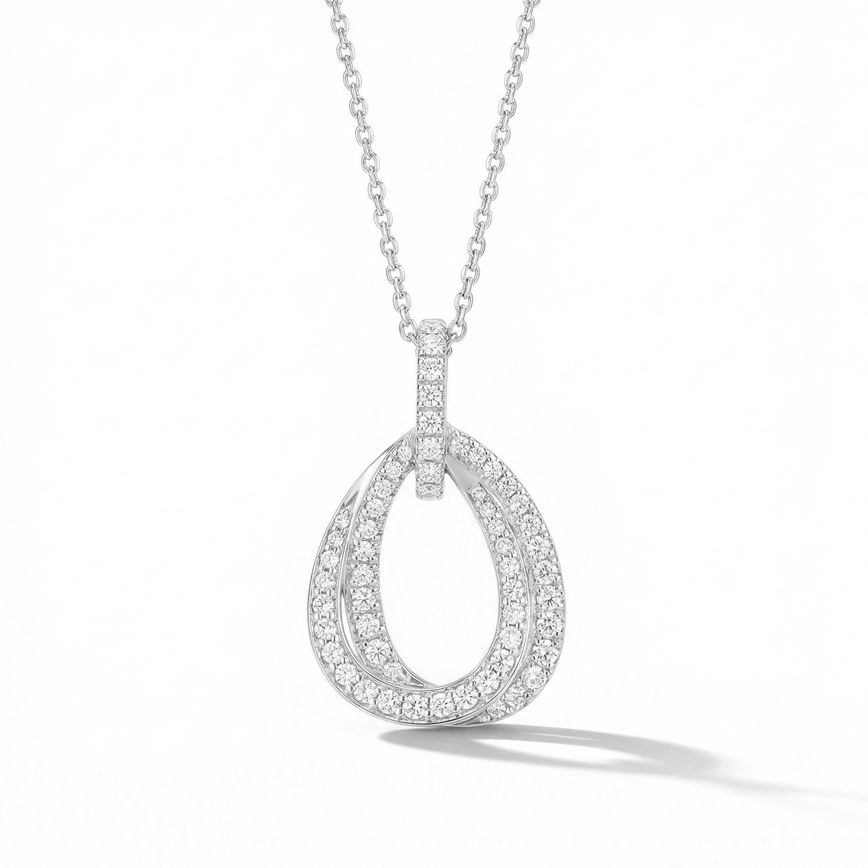Natural Diamond Interlocking Pendant