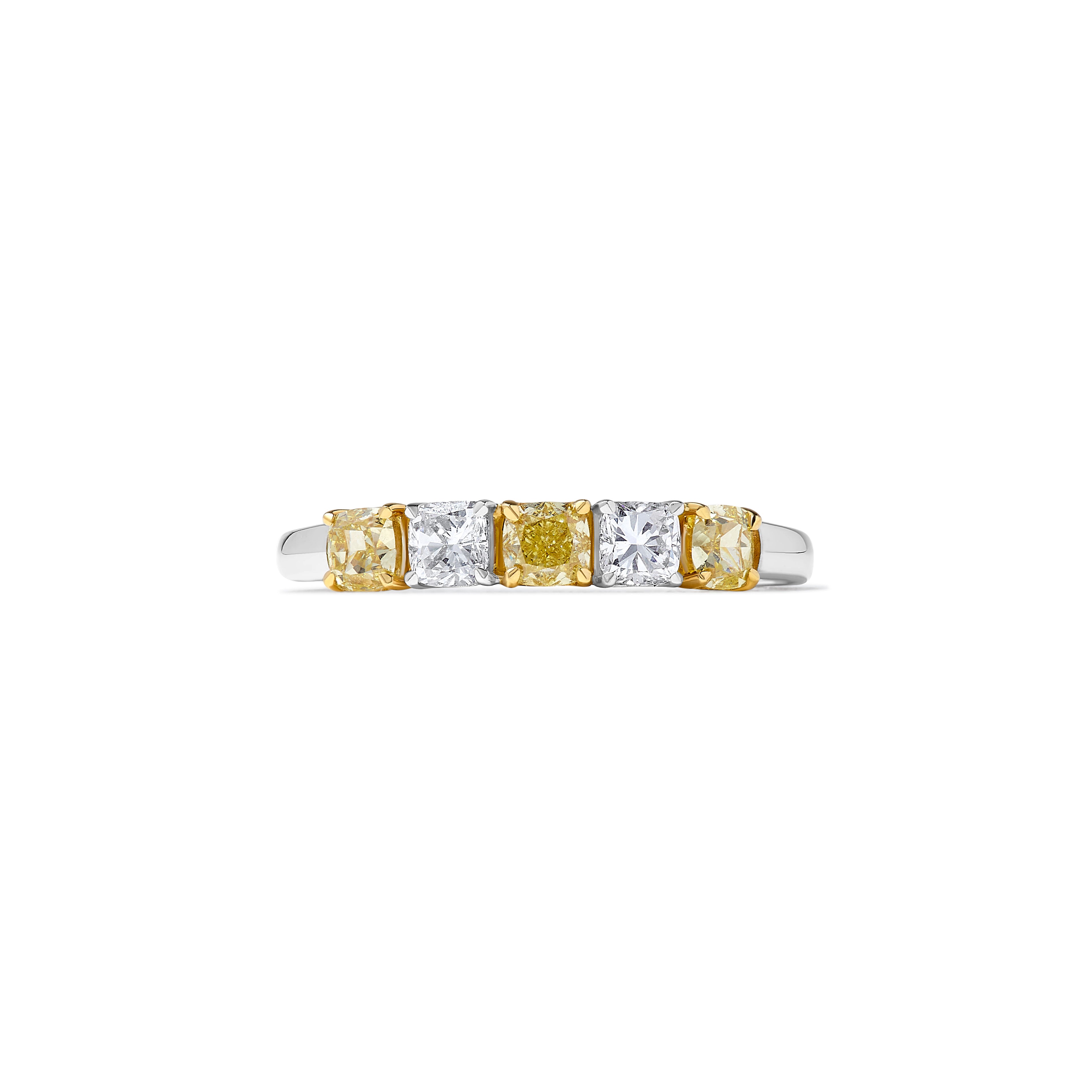 Natural Yellow Cushion Diamond Ring product image 1
