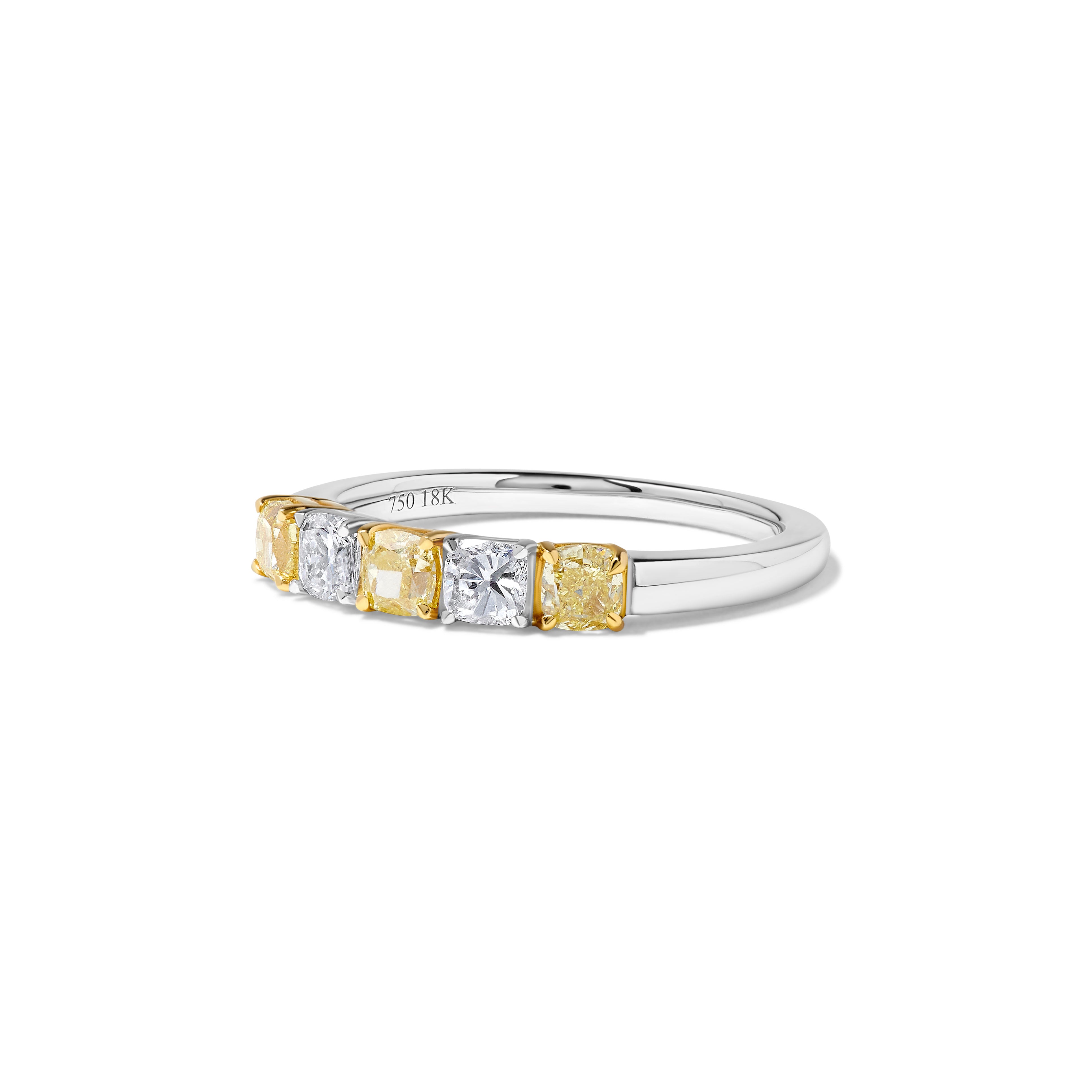 Natural Yellow Cushion Diamond Ring product image 2