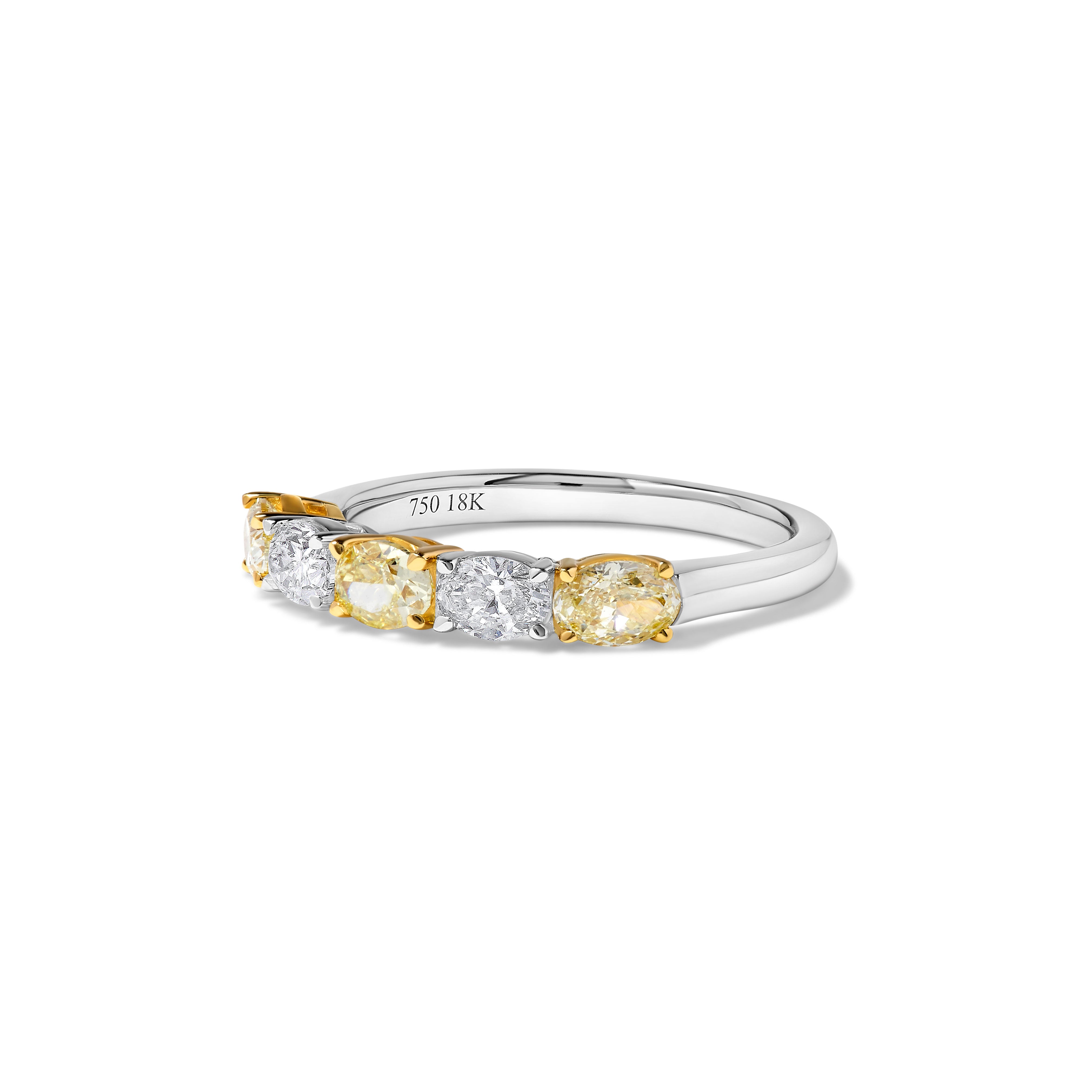 Natural Yellow Oval Diamond Ring product image 2