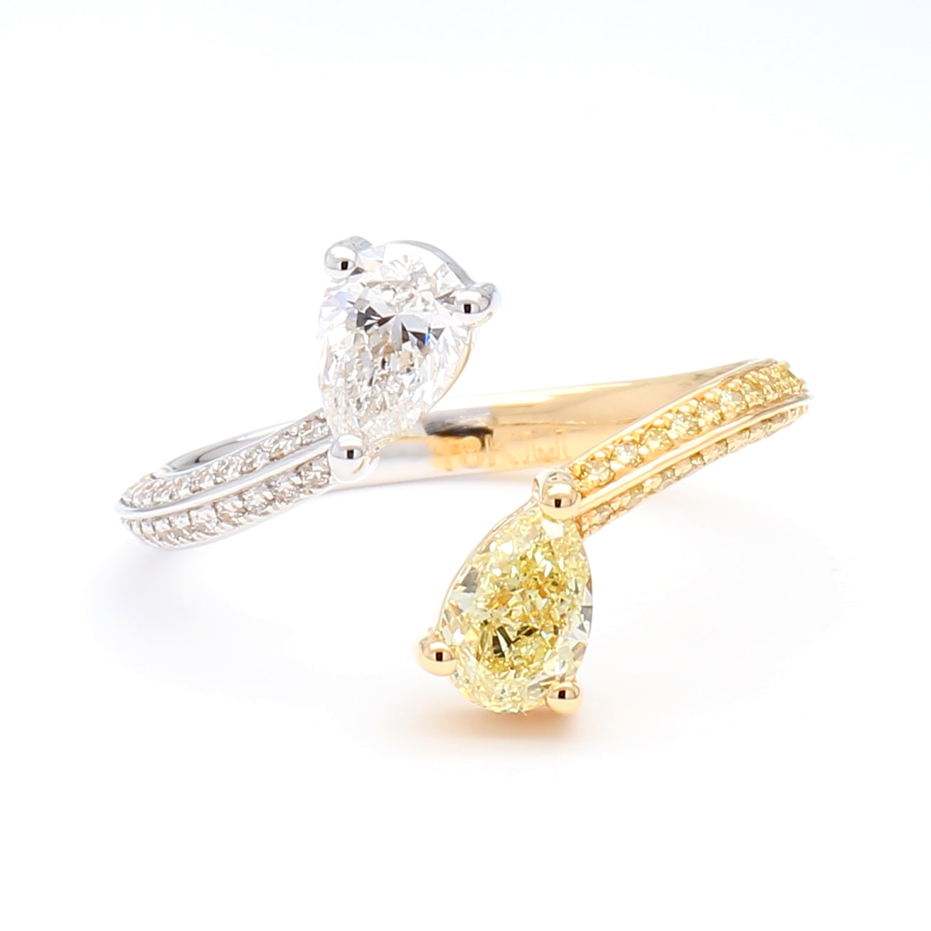 Gia White Pear Diamond Ring JR01223X