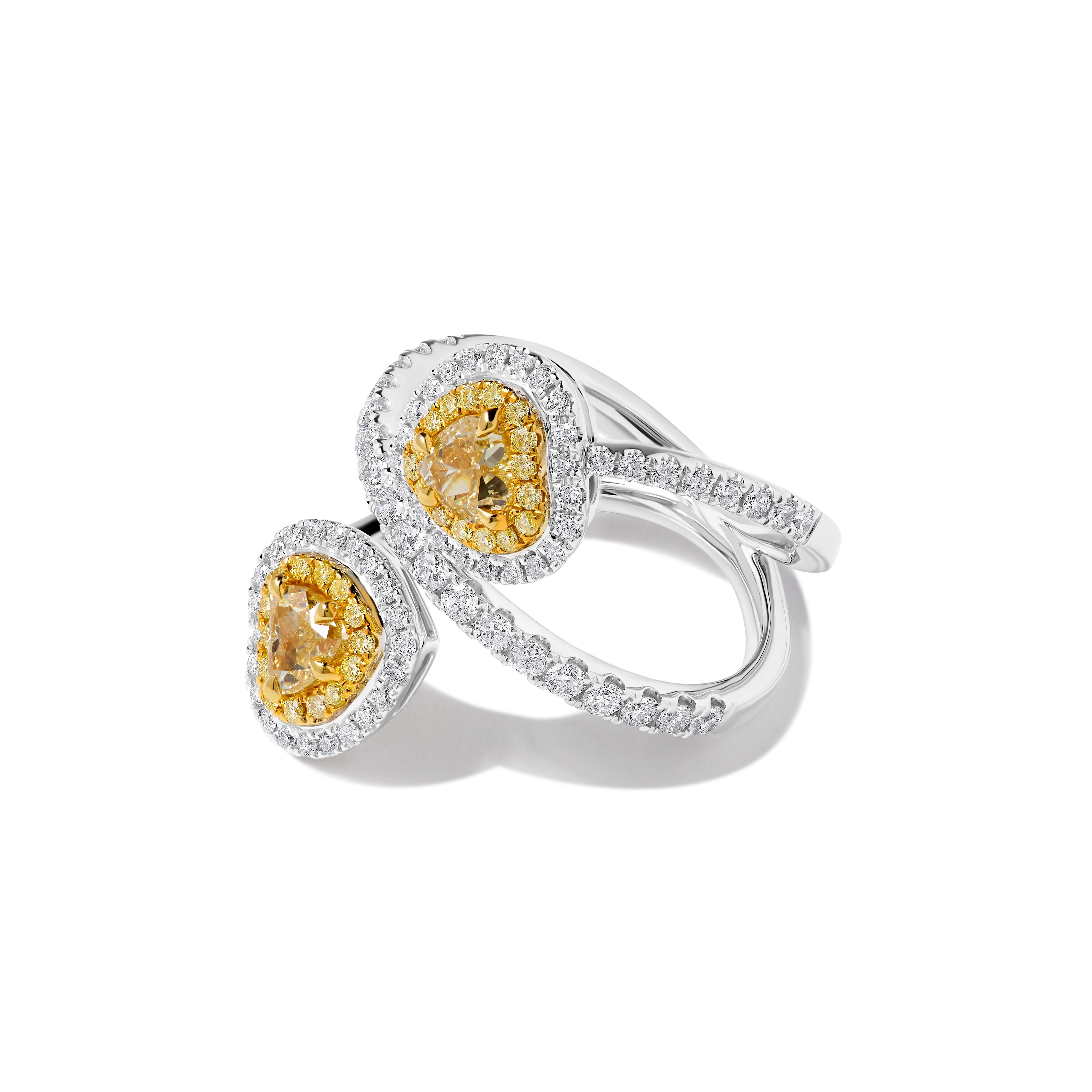 GIA Yellow Heart Cut Diamond Ring JR01238H