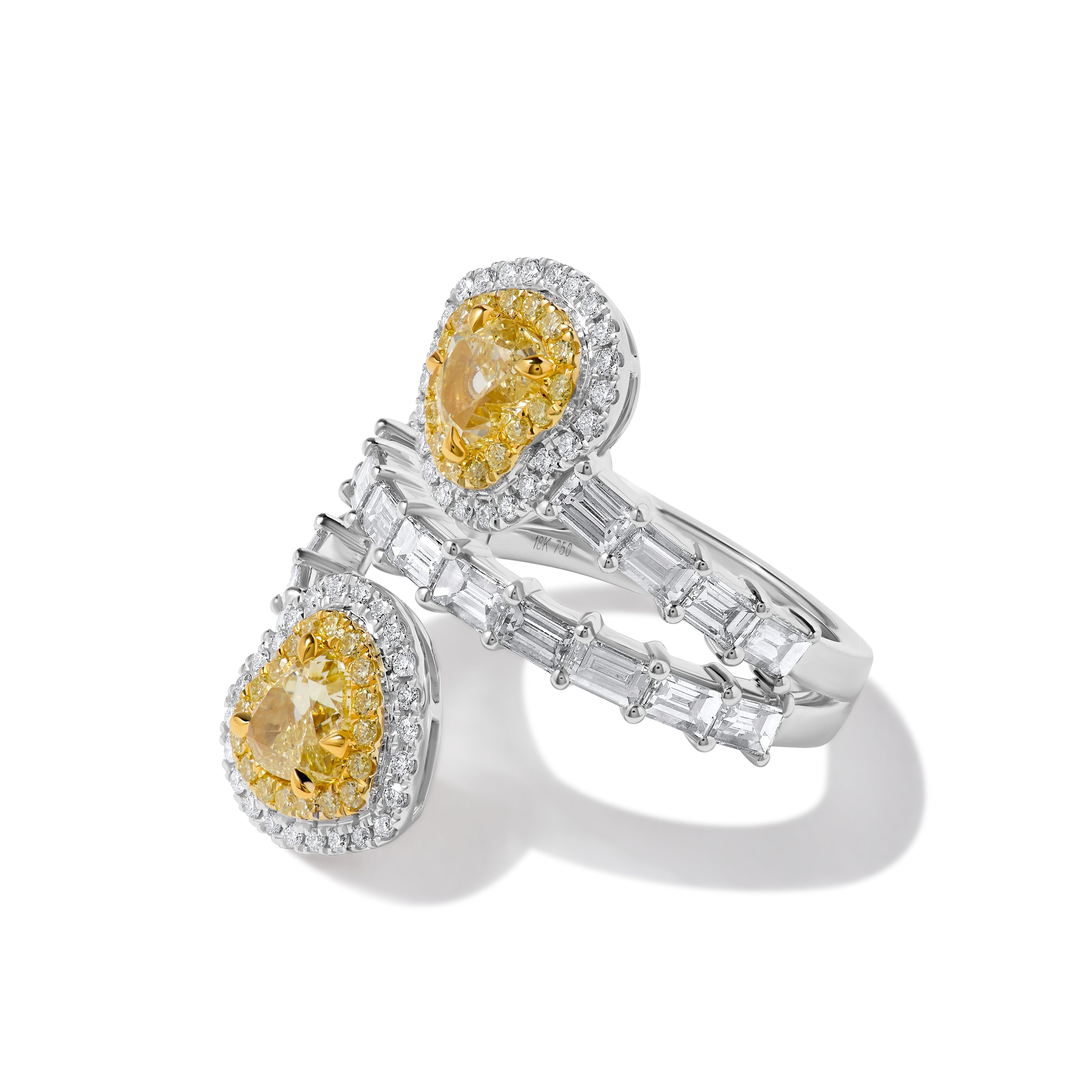 GIA Yellow Heart Cut Diamond Ring JR01251H