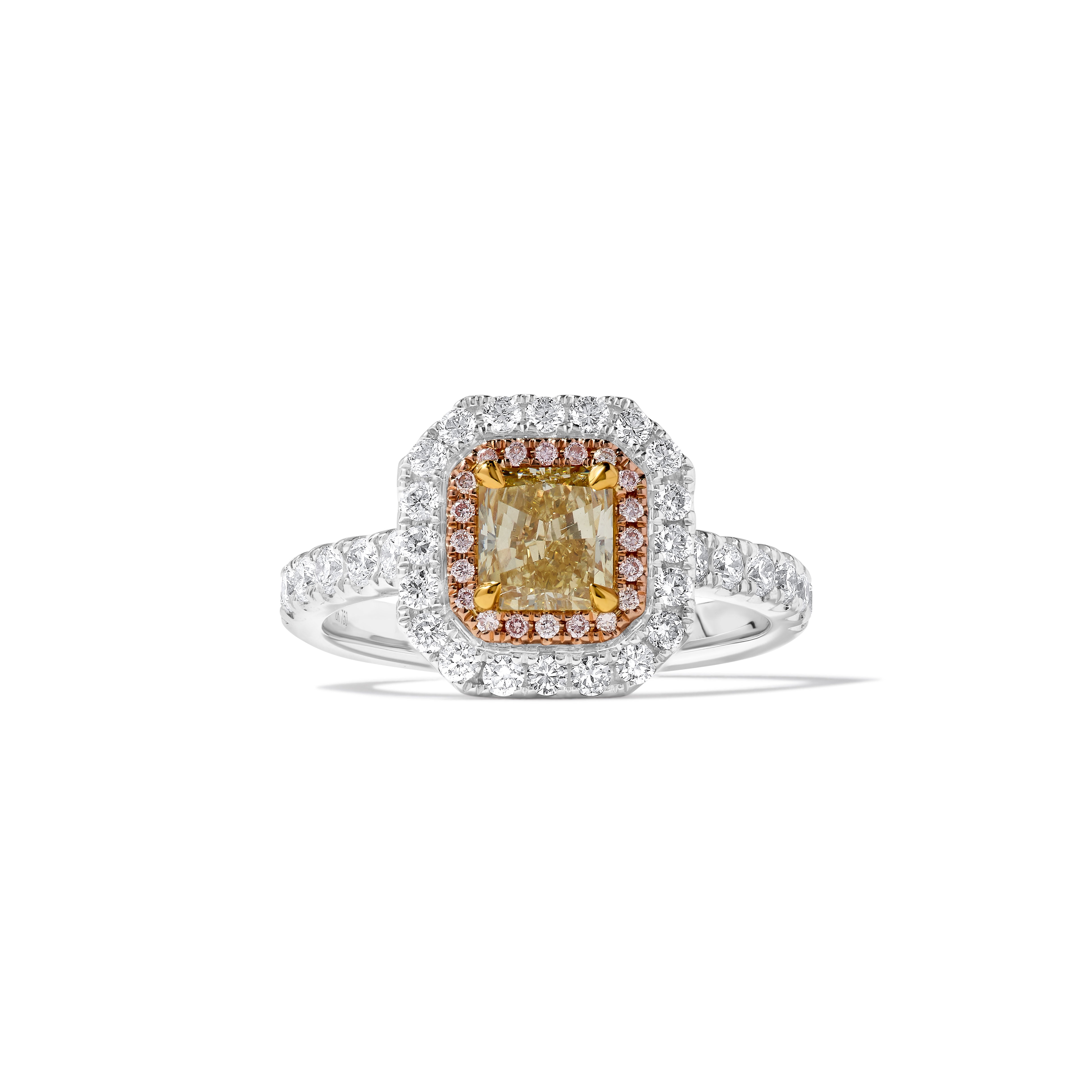 GIA Yellow Radiant Cut Diamond Ring JR01258H