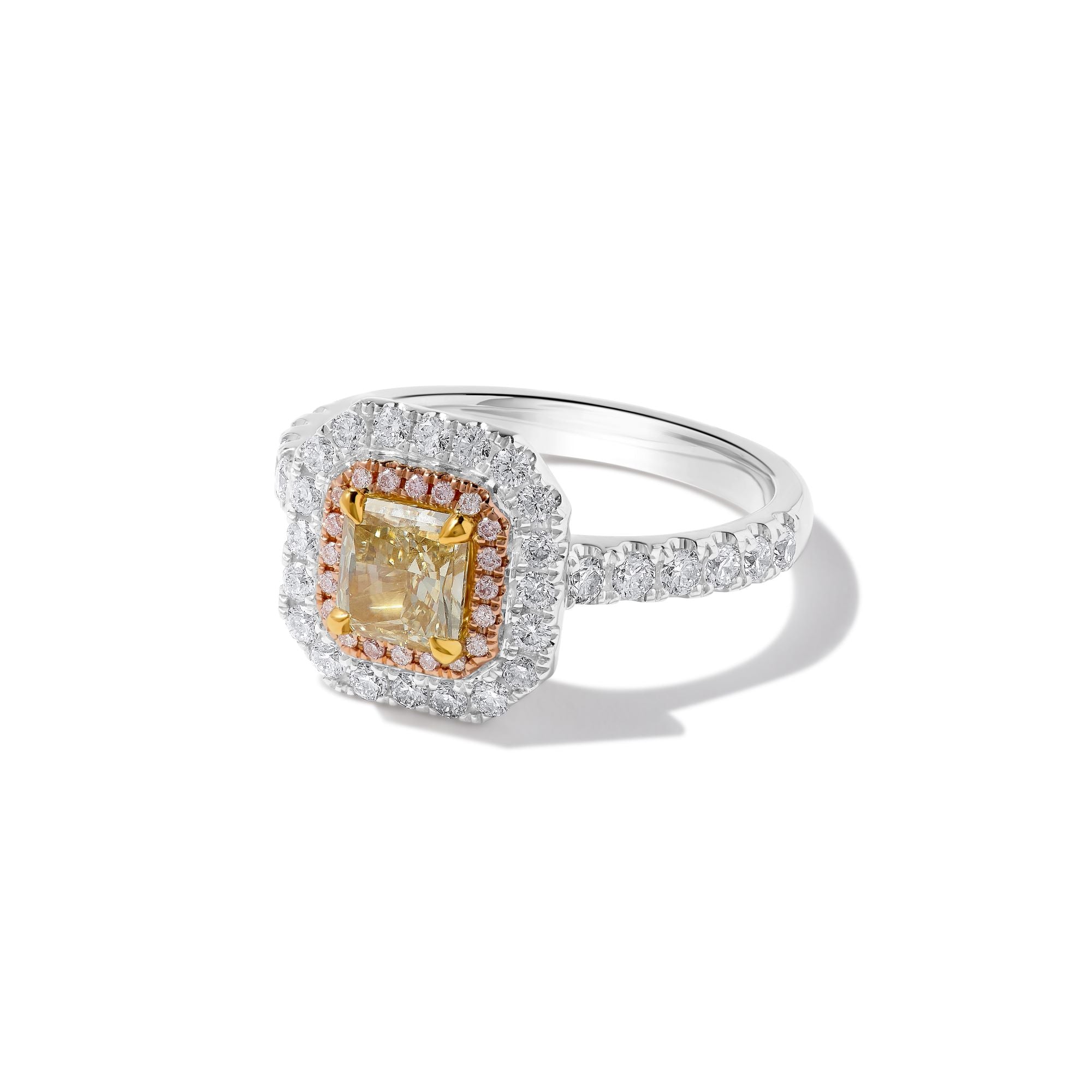 GIA Yellow Radiant Cut Diamond Ring JR01258H
