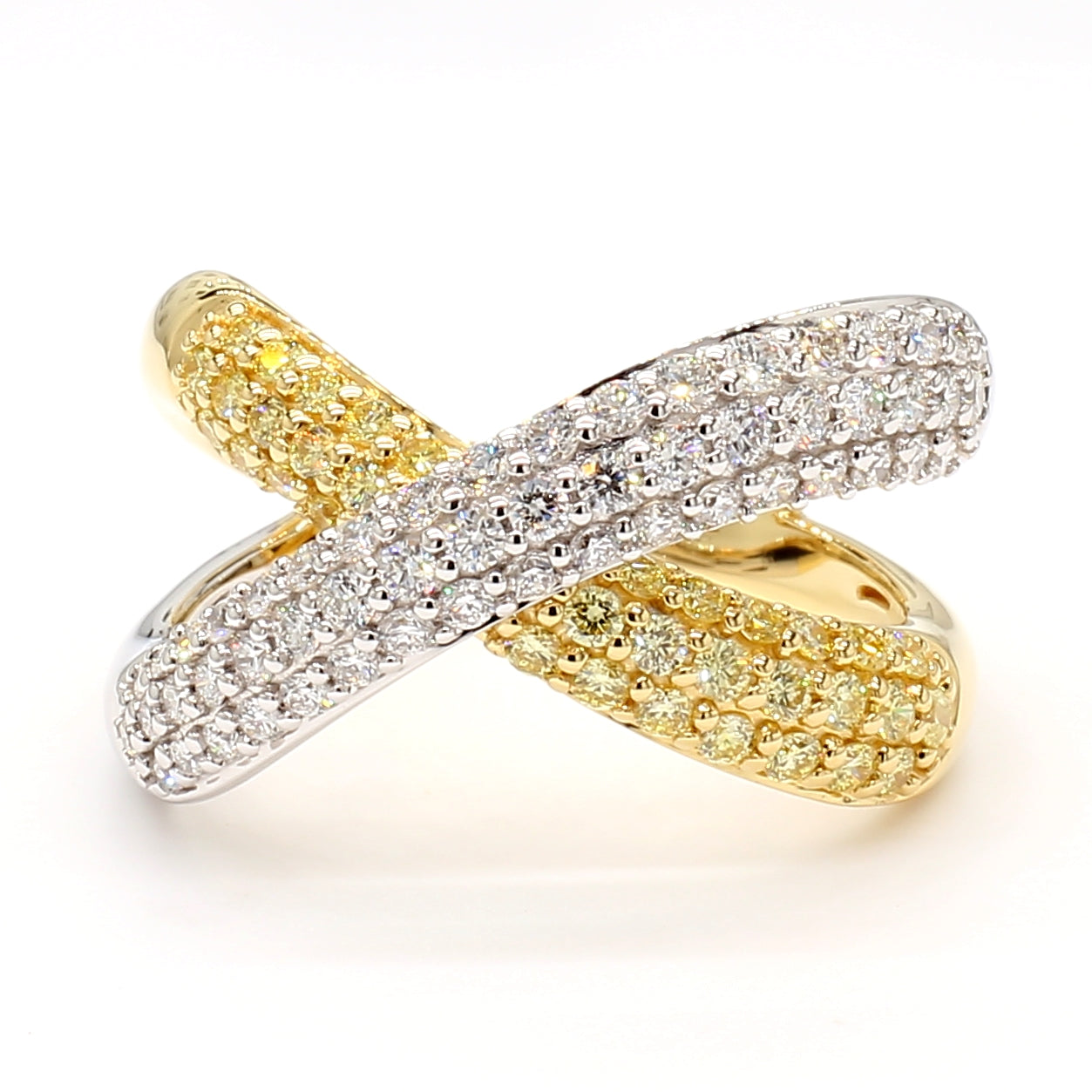 Yellow Round Diamond Ring JR01290P