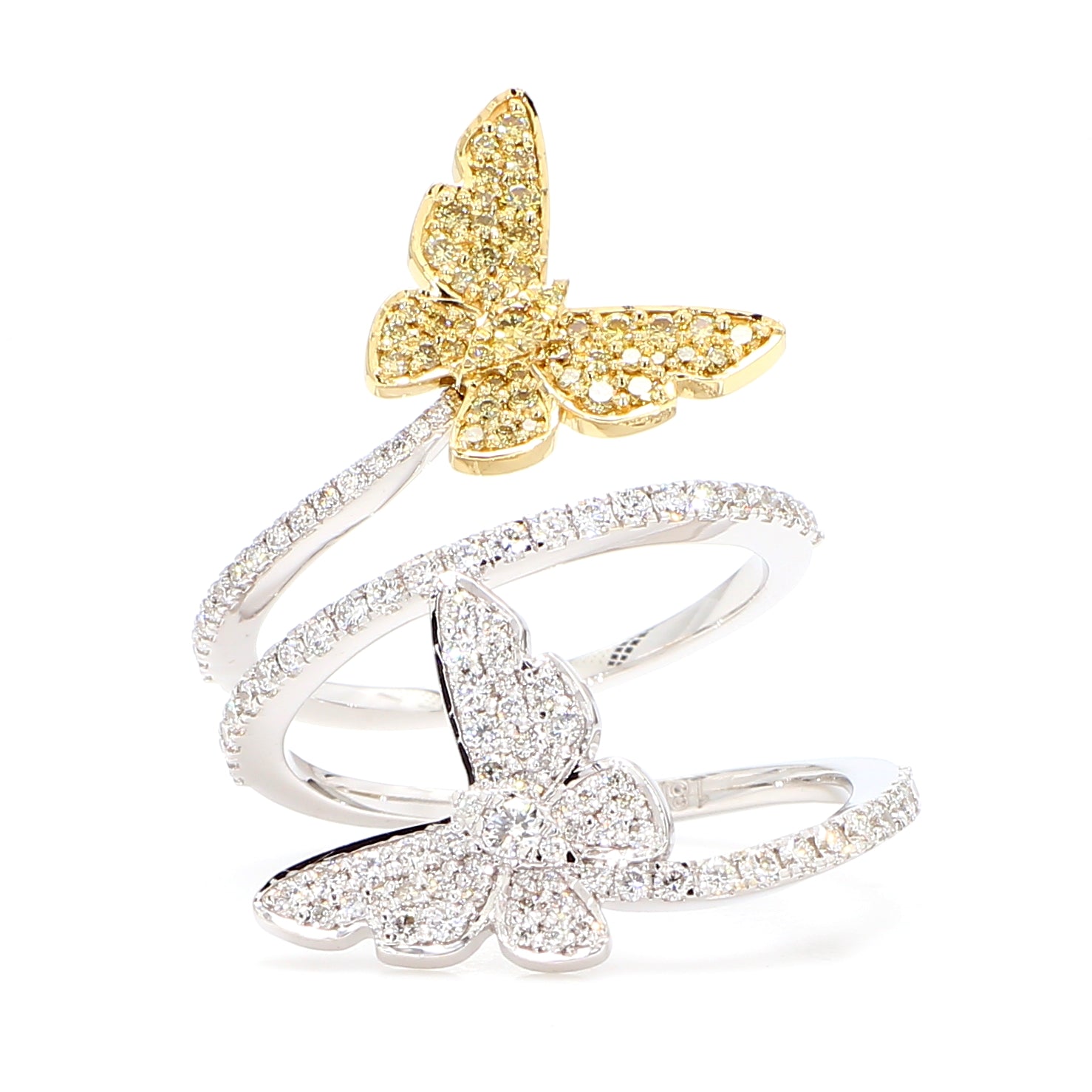 Yellow Round Diamond Ring JR01306X