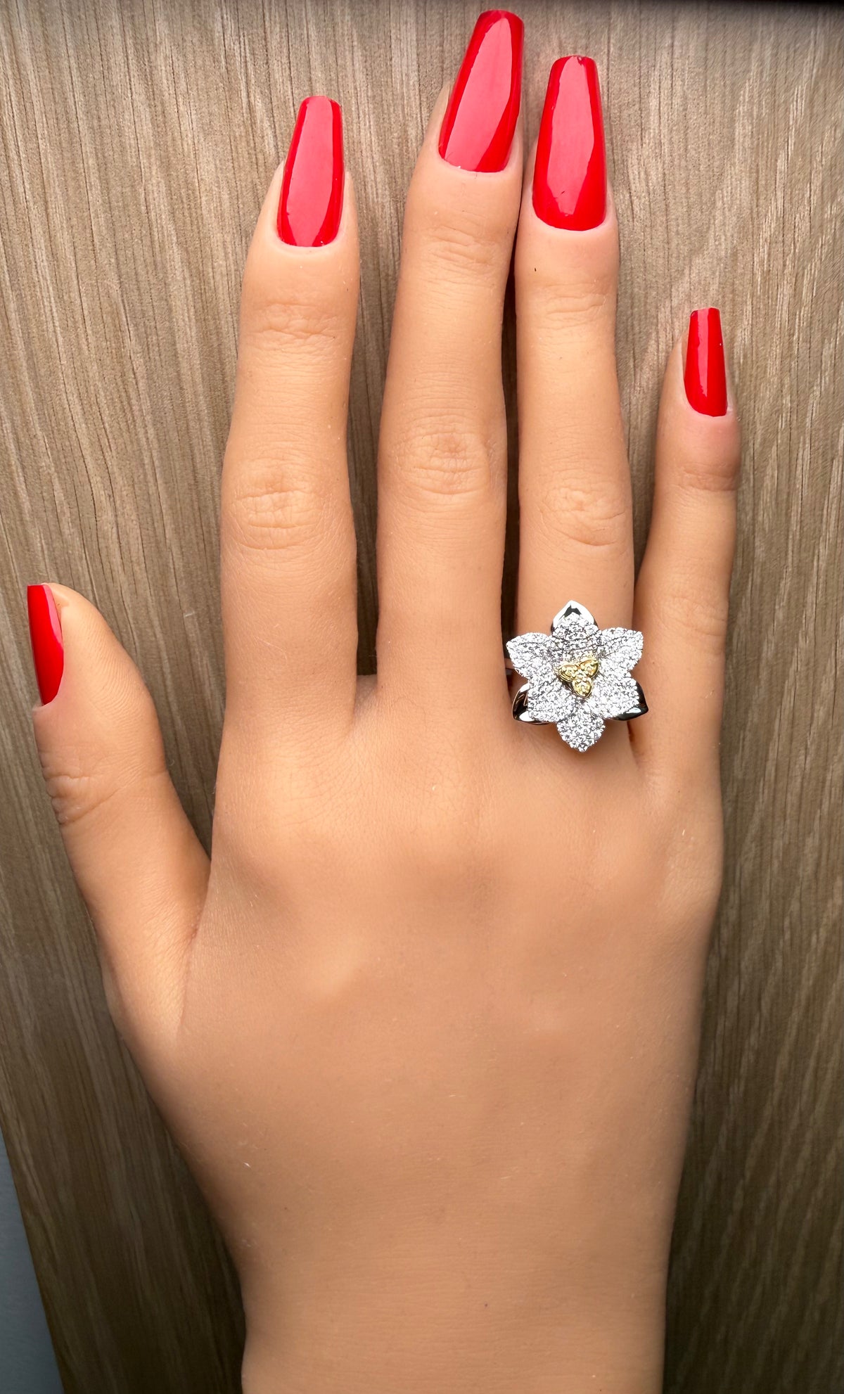 Natural Yellow Round Diamond Ring