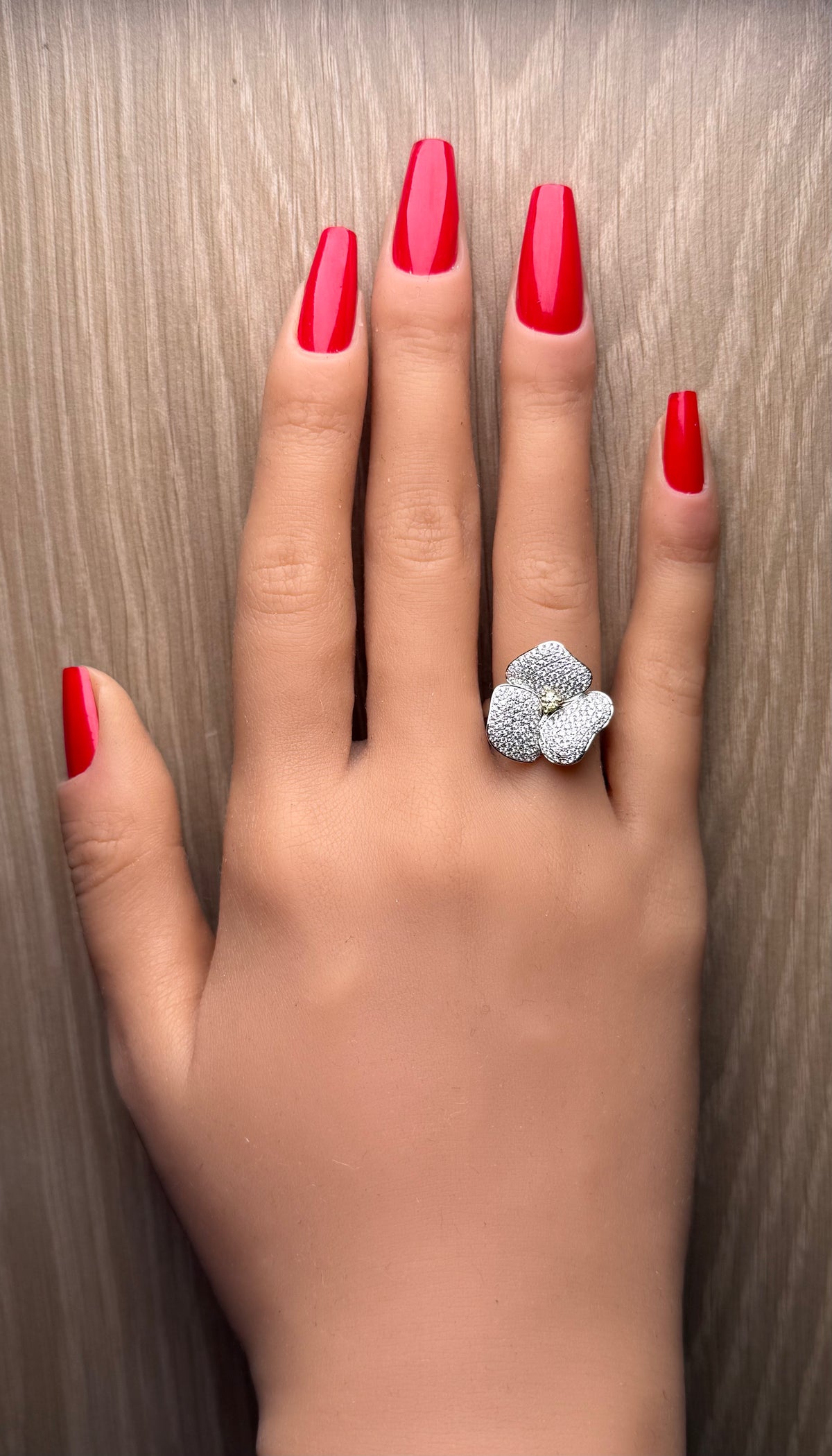 Natural Yellow Round Diamond Ring