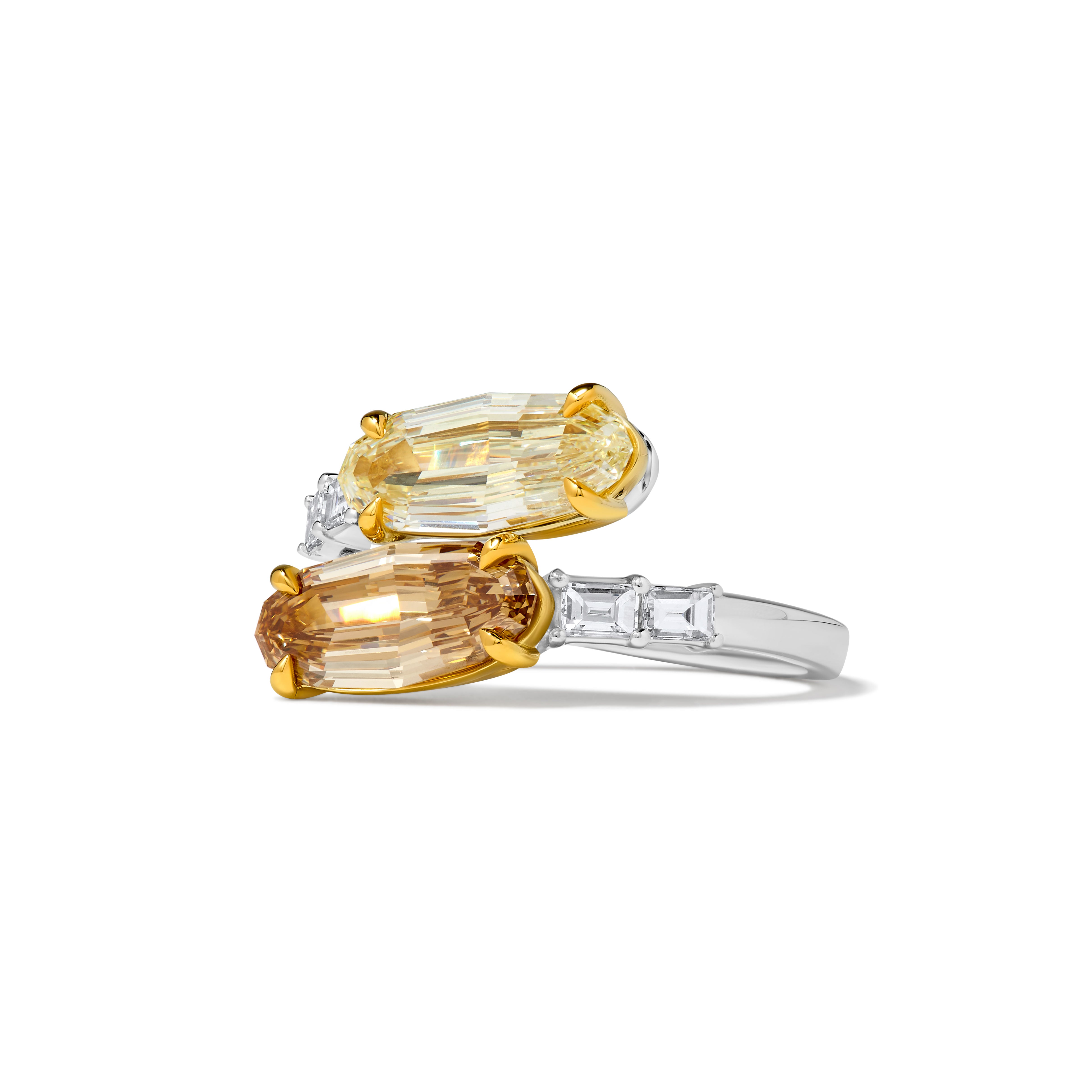 Natural Yellow Oval Diamond Ring GIA Certified product image 2