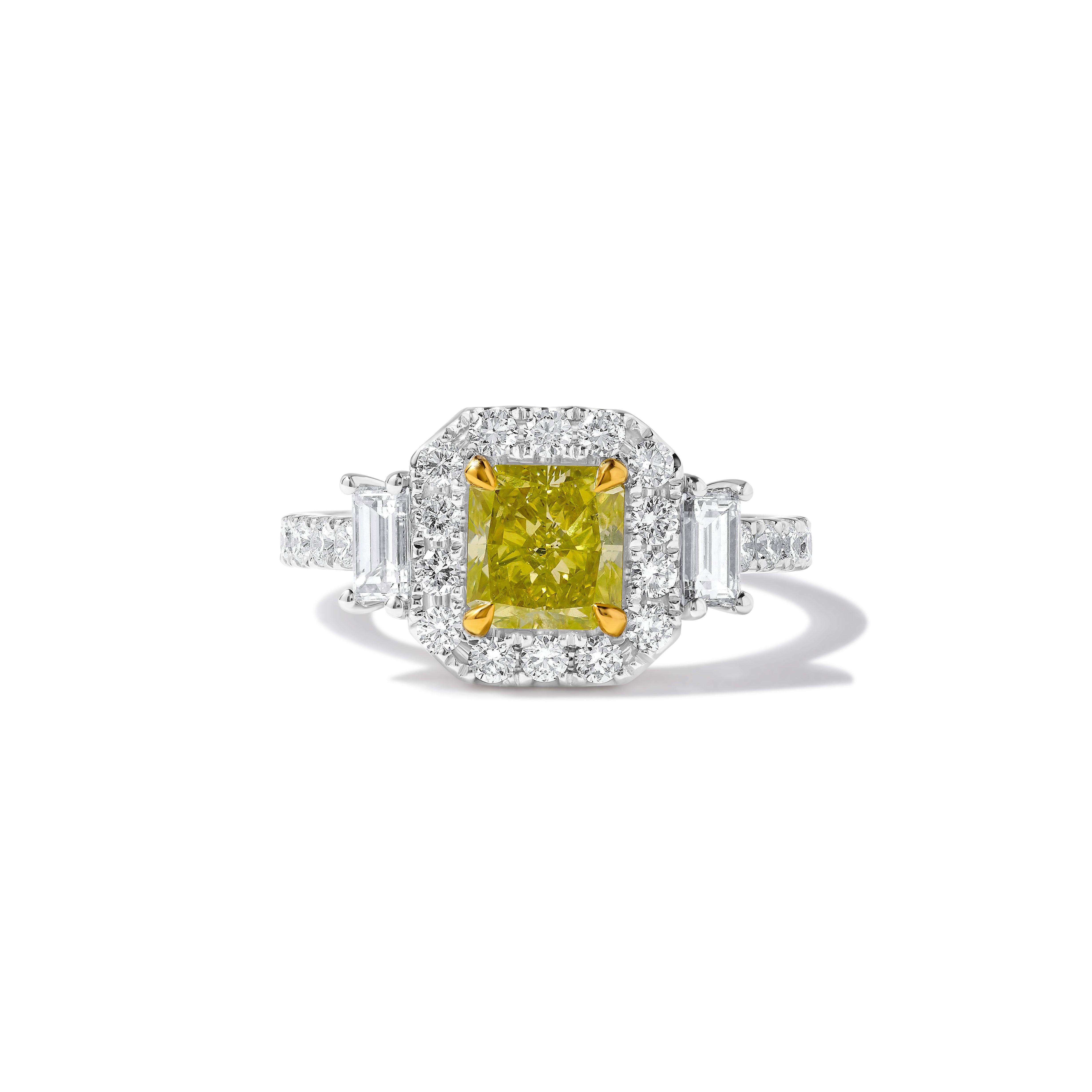 GIA Yellow Radiant Cut Diamond Ring JR1995GH