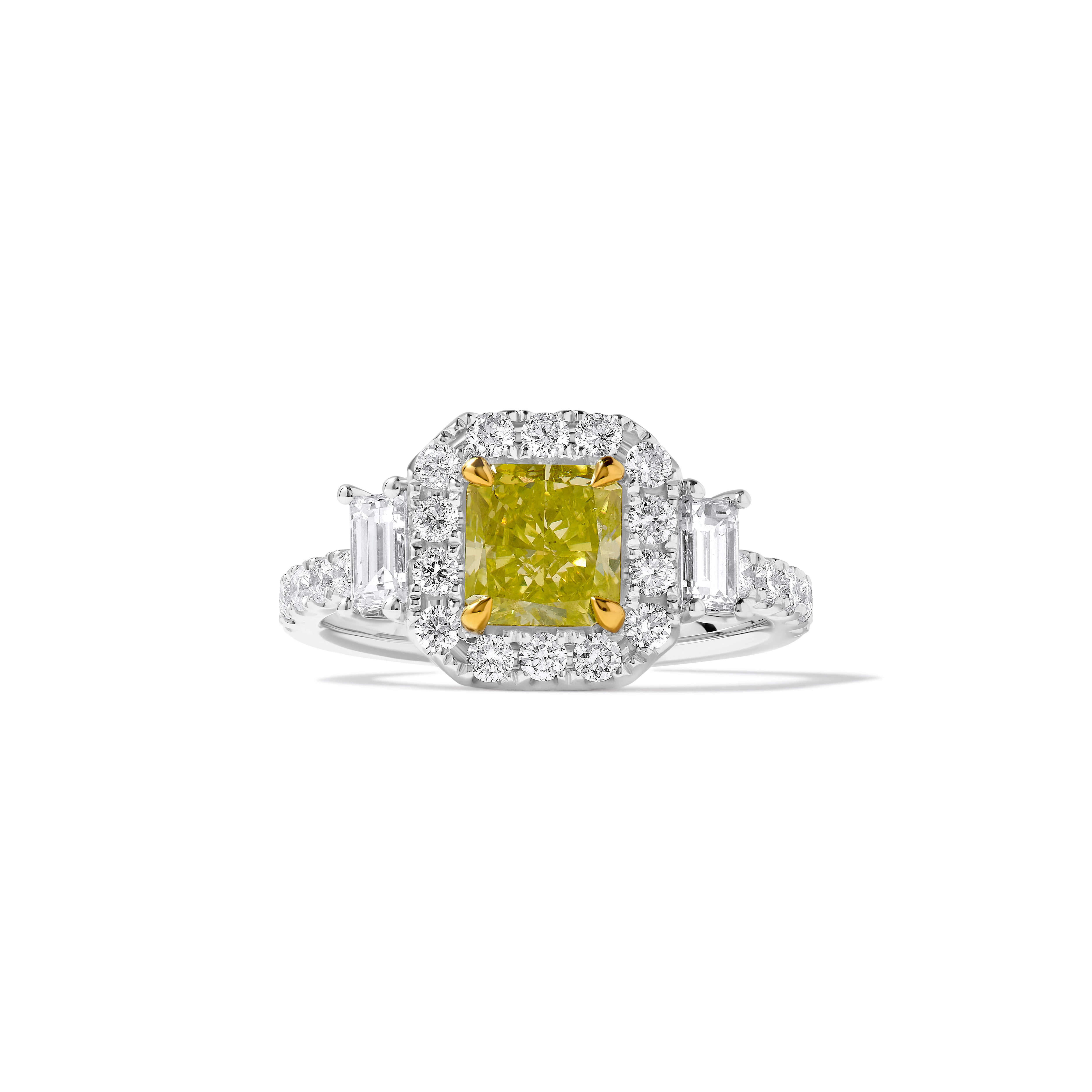 GIA Yellow Radiant Cut Diamond Ring JR1995GH