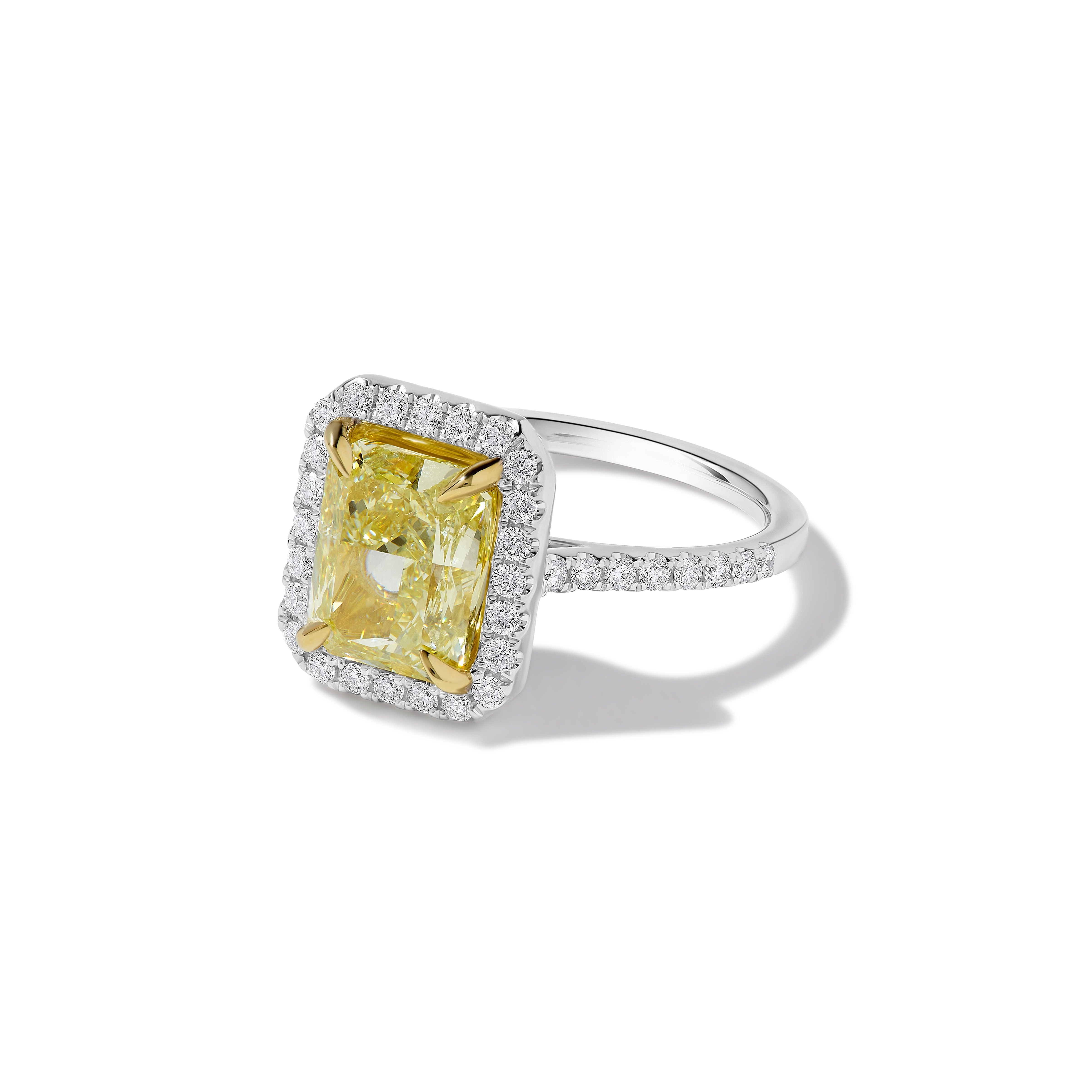 GIA Yellow Radiant Cut Diamond Ring JR3P50GH