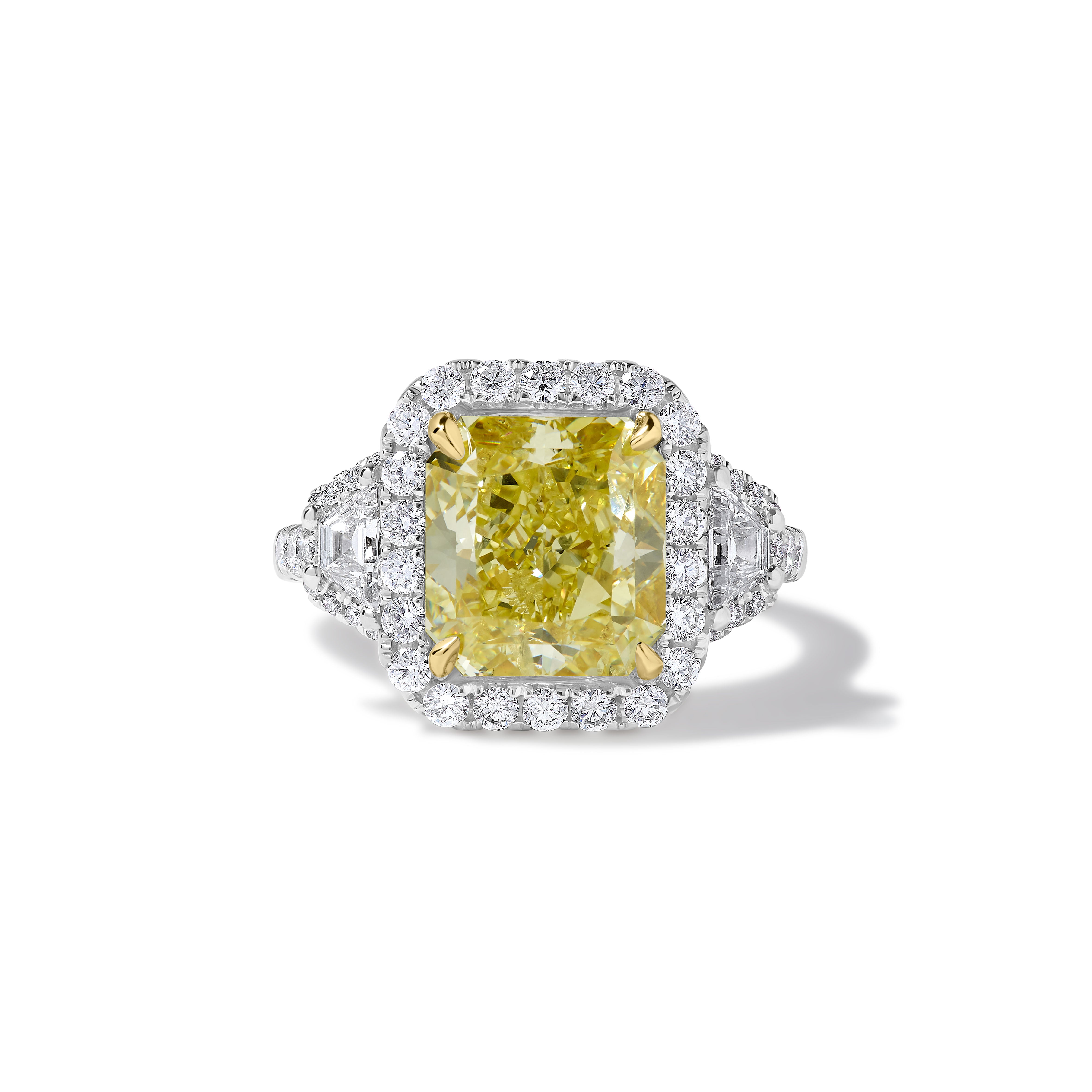 GIA Yellow Radiant Cut Diamond Ring JR5P10GH