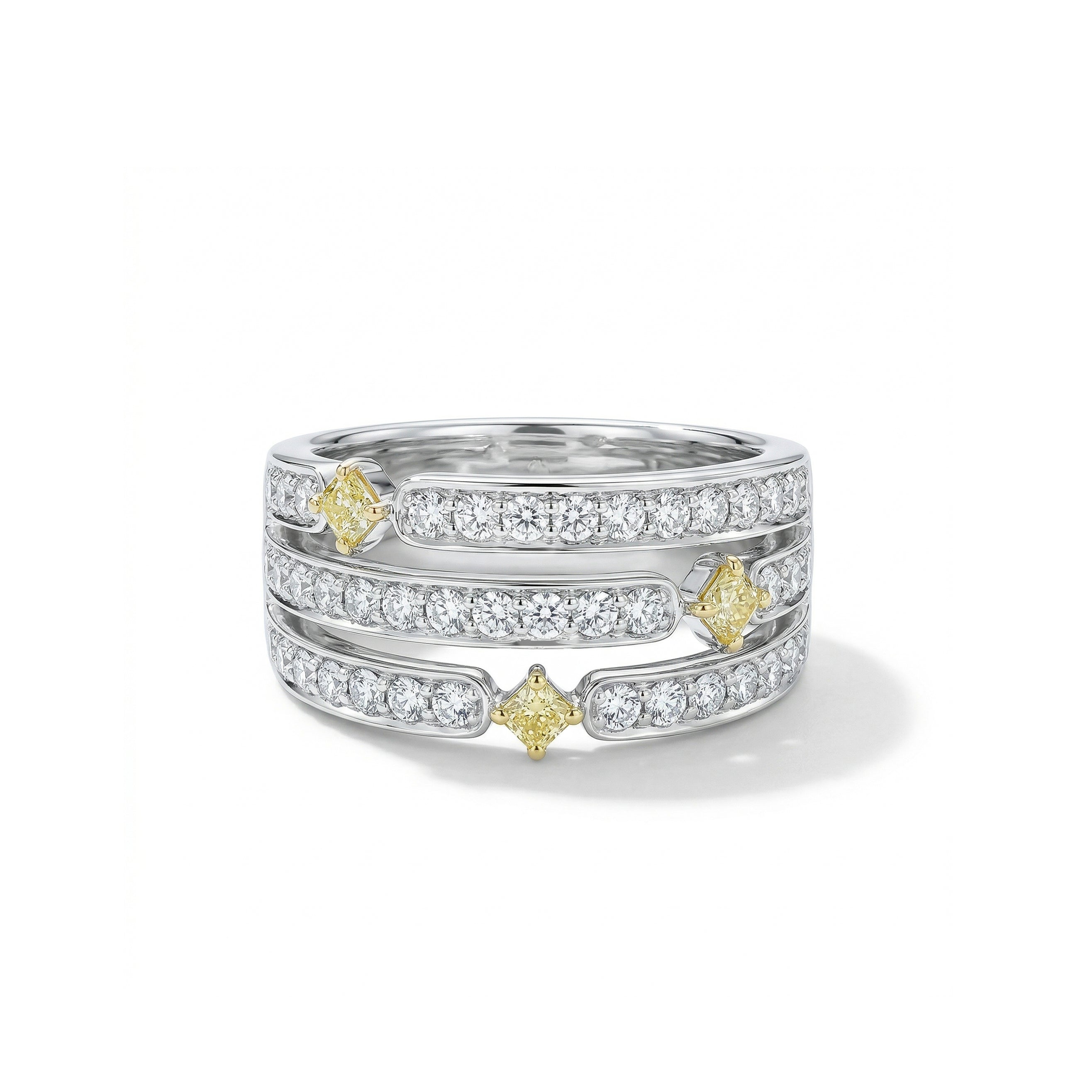 Natural Yellow & White Diamond Band product image 1
