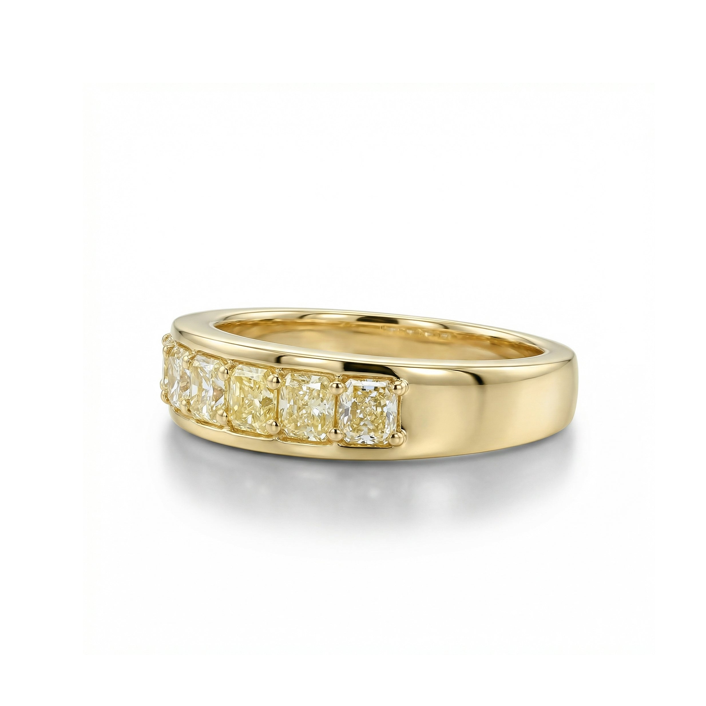 Natural Yellow Cushion Diamond Band product image 2